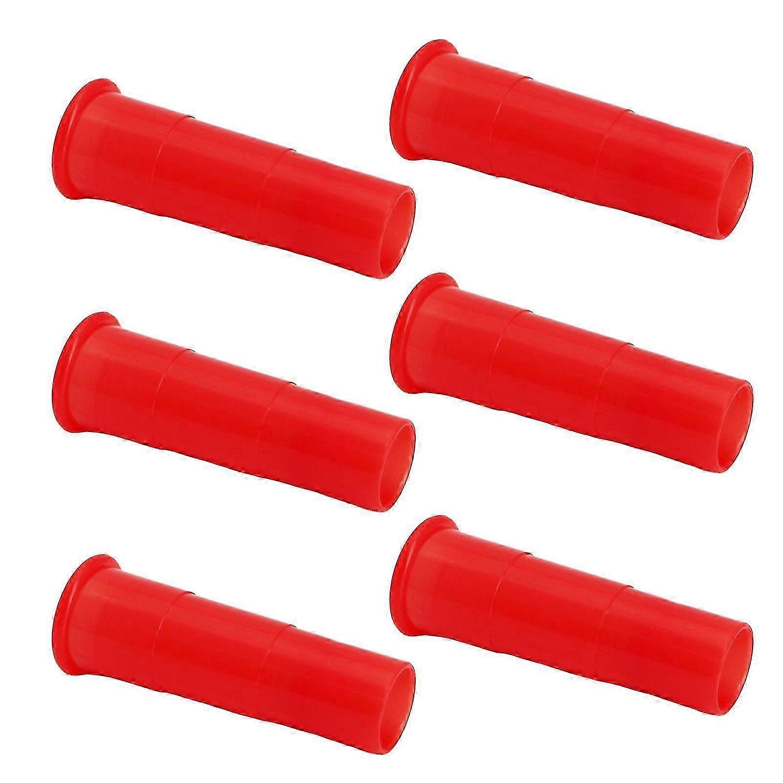 100 Pcs Blowing Nozzle Set for Balloons Bulk Balloon Blowing Tools Mouthpiece for Balloon Inflating Lung Capacity Training Breathing Exercises--Red