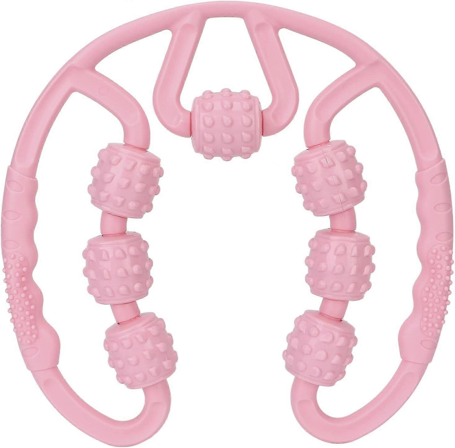 新しい手押し脚首ウエストマッサージホイールデバイススリムレッグマッサージローラーベトナムウッドバックマッサ