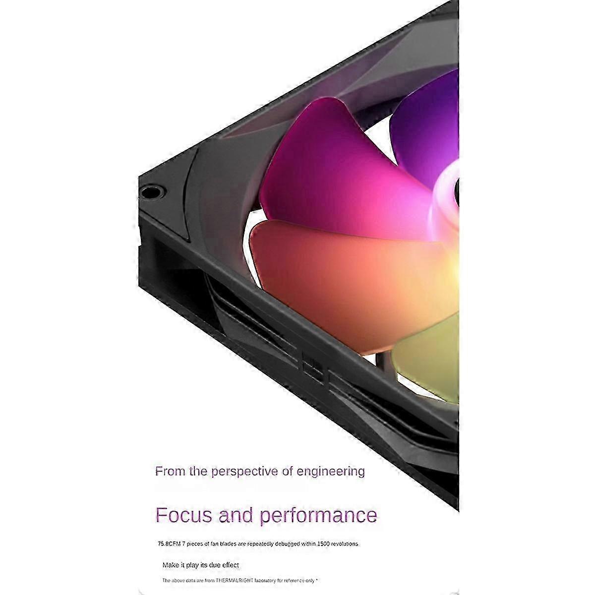 14cm ARGB TL-C14C-S PC Case CPU Cooling Fan, PWM/ARGB Sync, Black