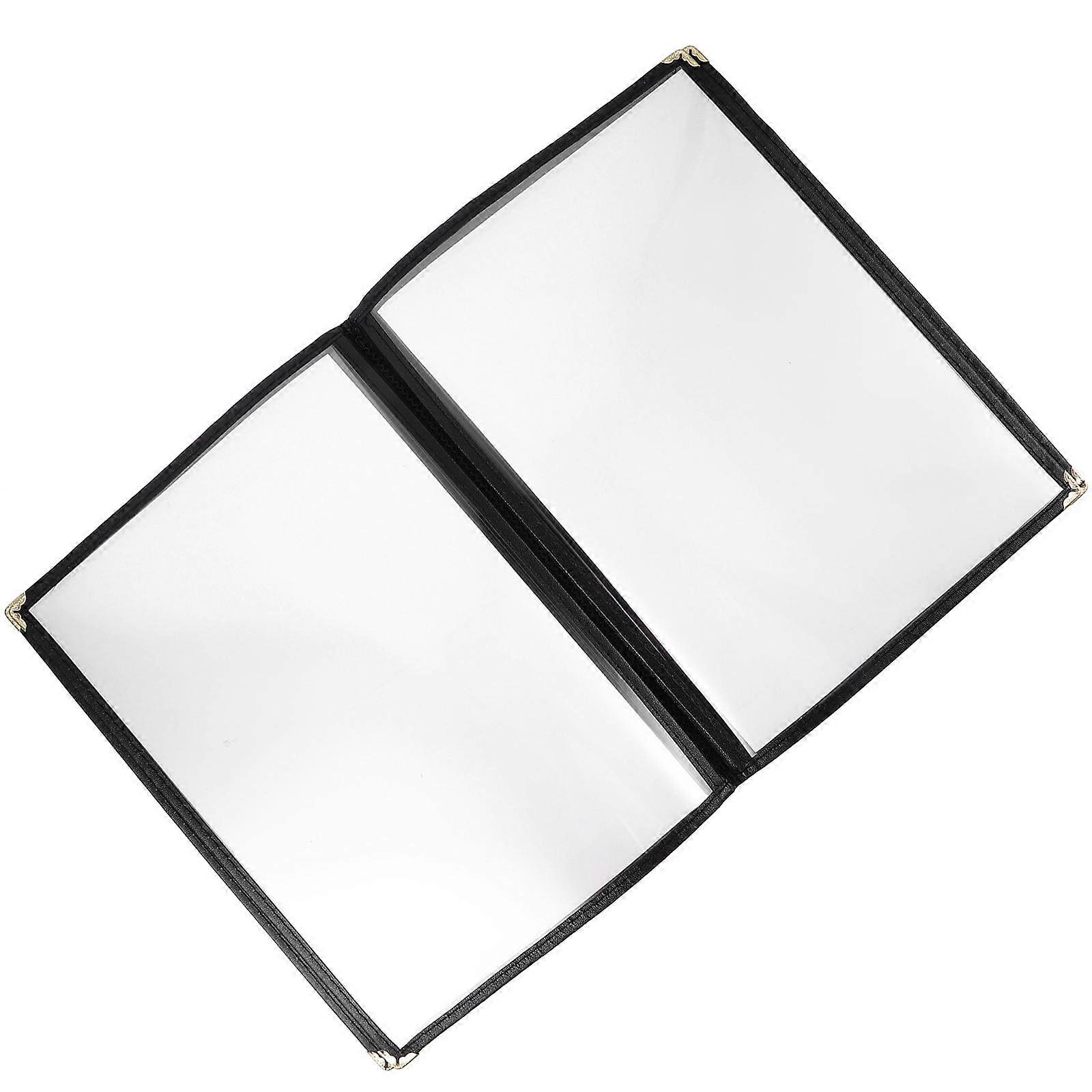 Refillable Loose Leaf Folder Binder For Guests Transparent Color Long-term Use 32X23CM 1Set