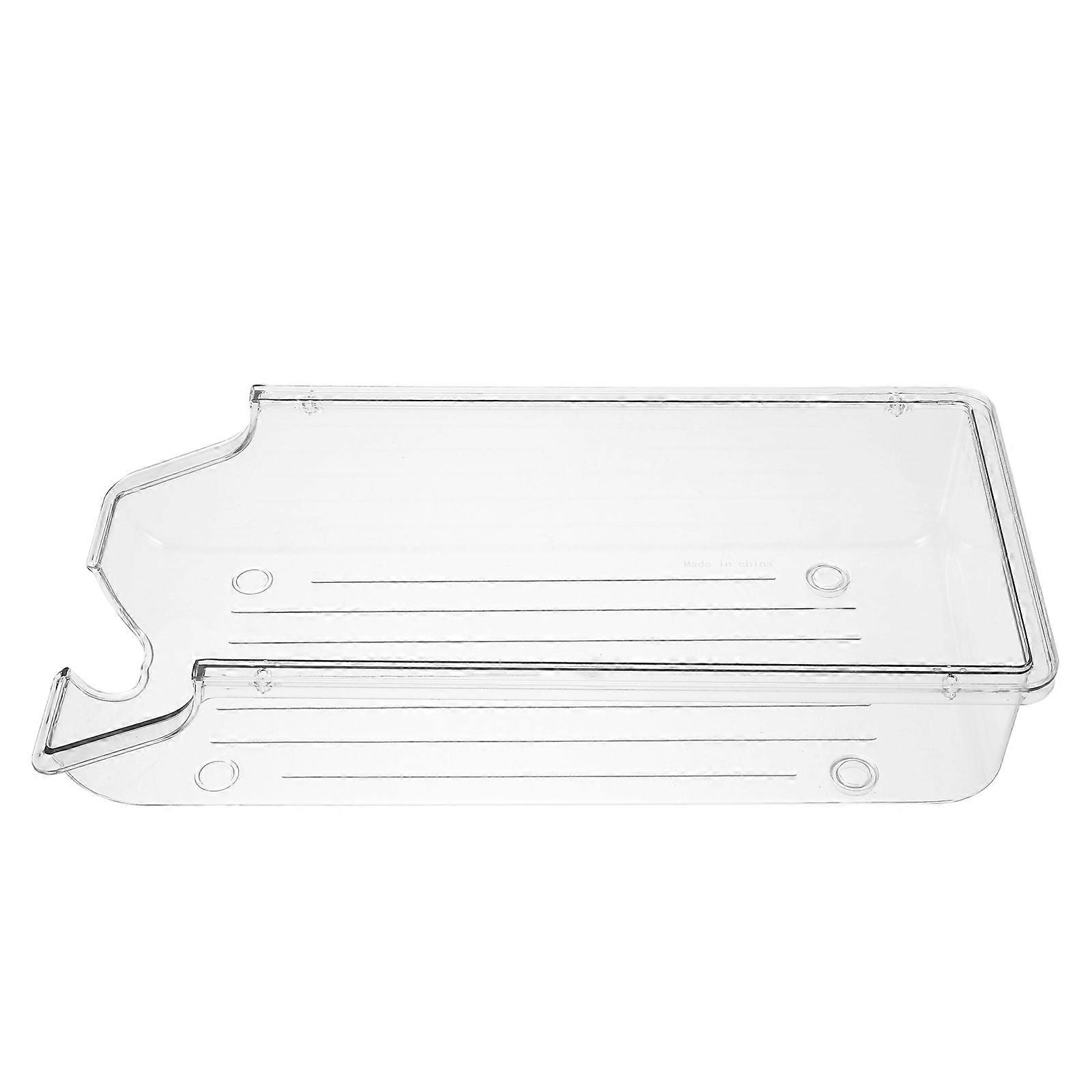 Fridge Can Holder Rectangular Plastic Soda Can Organizer Modern Easy Access Kitchen .50X16.50X8.00CM 1Pcs