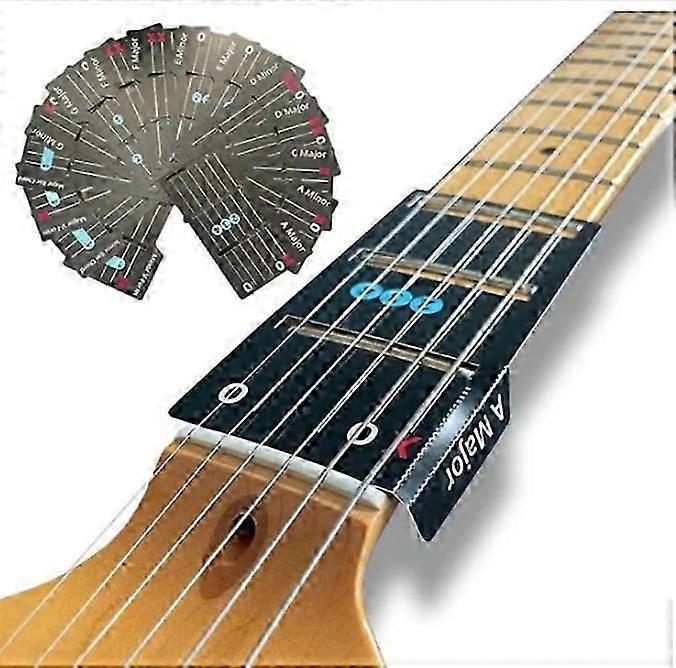 easy guitar learning cards for beginners