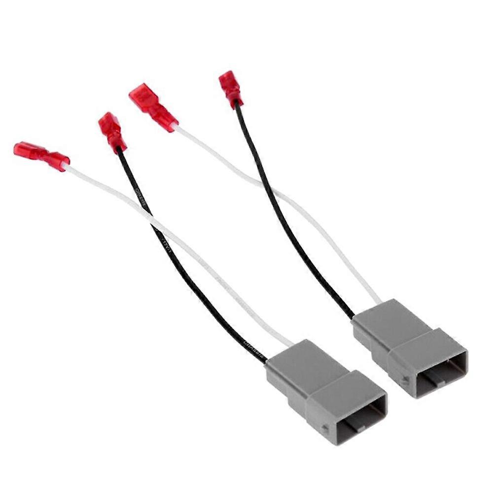 Speaker Wiring Harness Adapter Car Speaker Accessories Connector High-Fidelity Sound 2Pcs Grey Abs Plastic