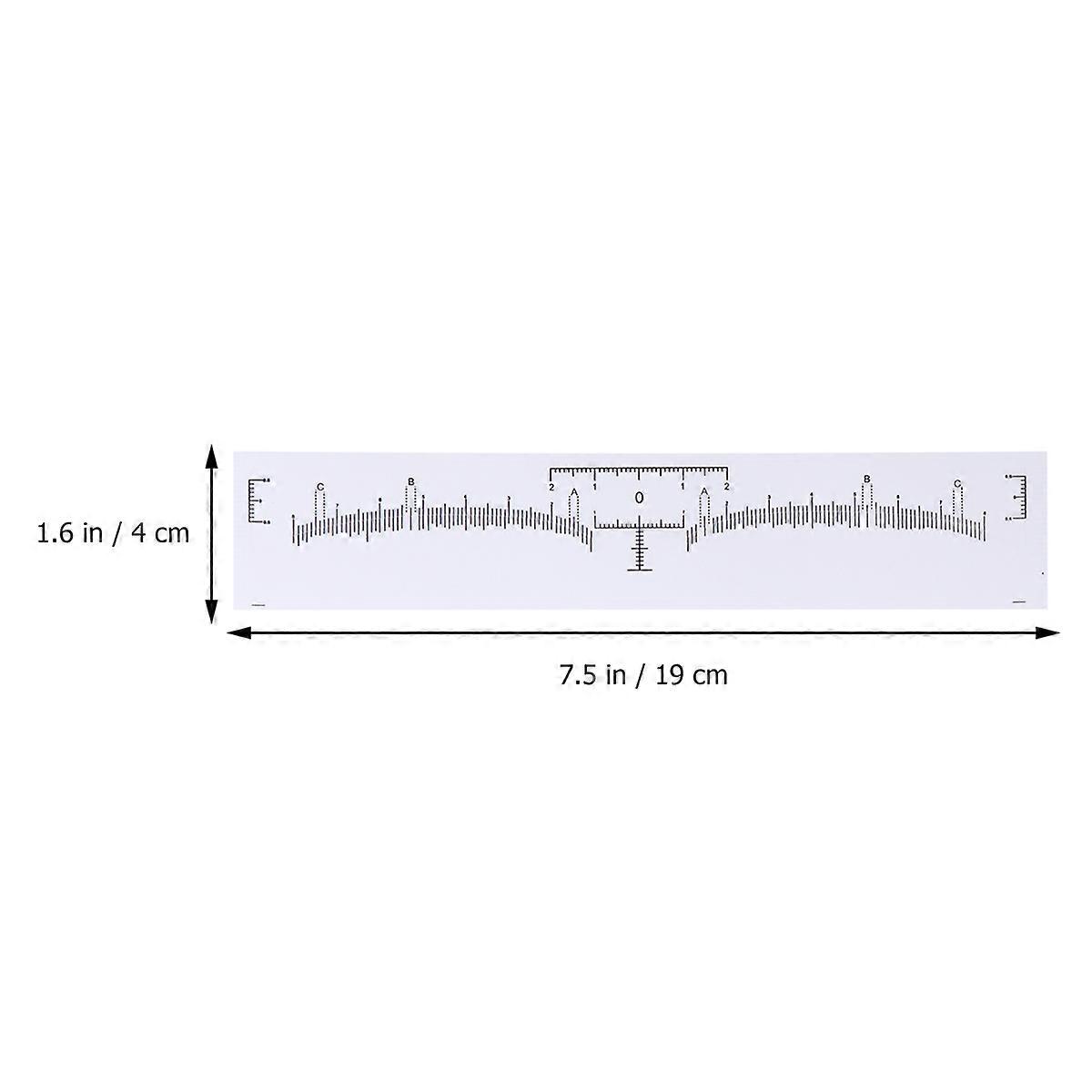Disposable Gauge Eyebrow Ruler Stencils Eyebrow Shaping Tools For Makeup Beginners Jewelry Measurement 120Pcs
