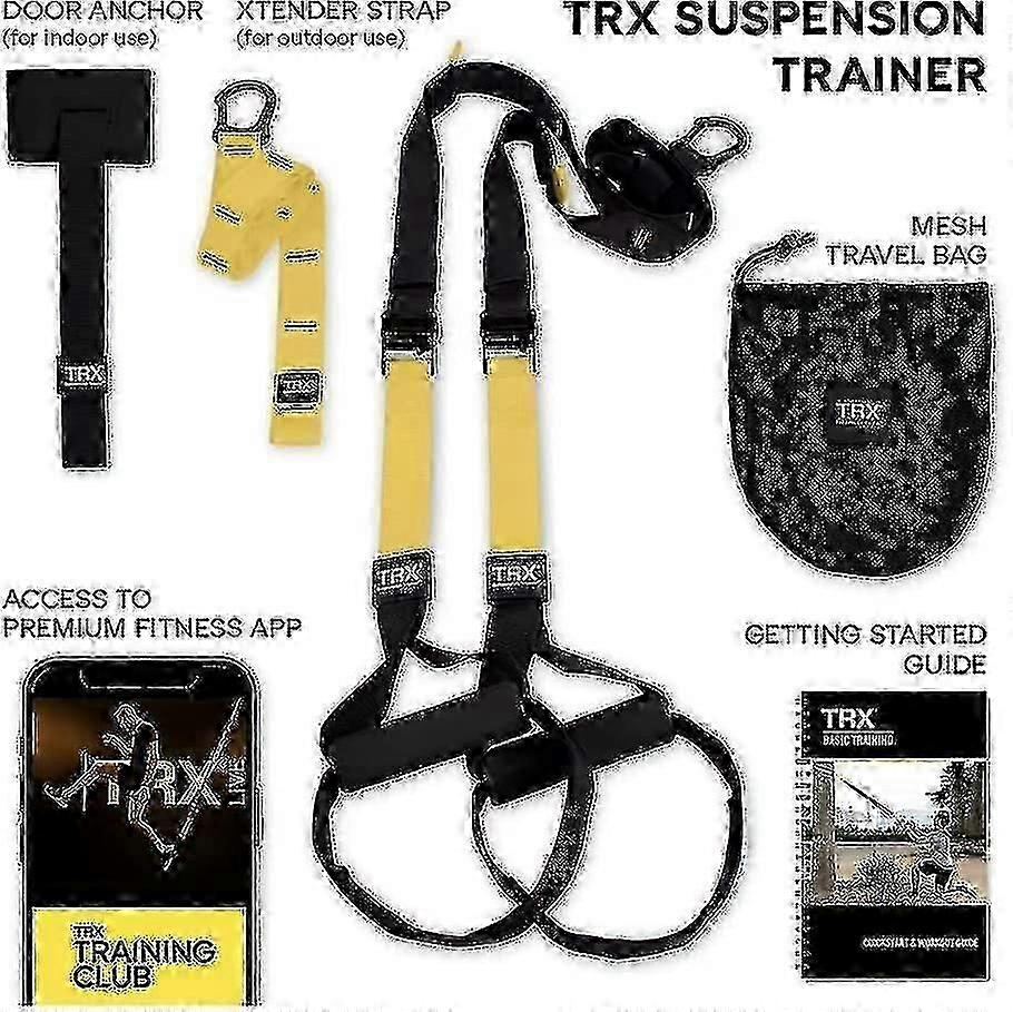 Trx 多合一悬挂训练器 - 适合经验丰富的健身爱好者的家庭健身系统,包括 Trx 训练俱乐部的使用权
