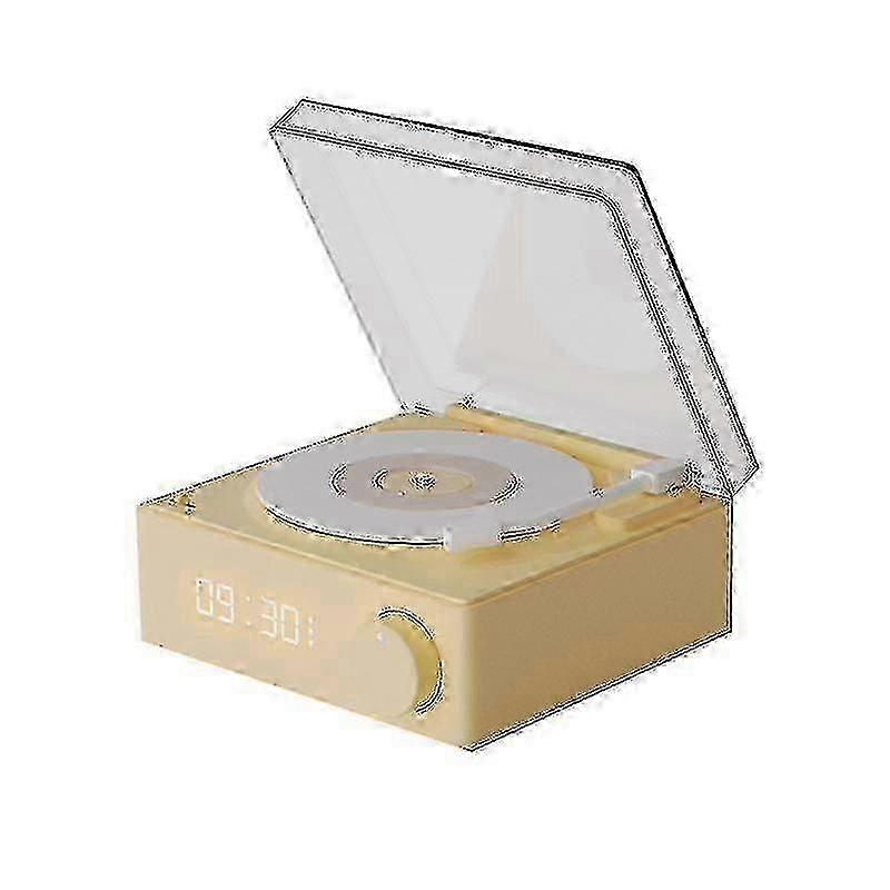 Portable Bluetooth Speaker with Wireless & Vinyl Record Player Function, Alarm Clock Feature