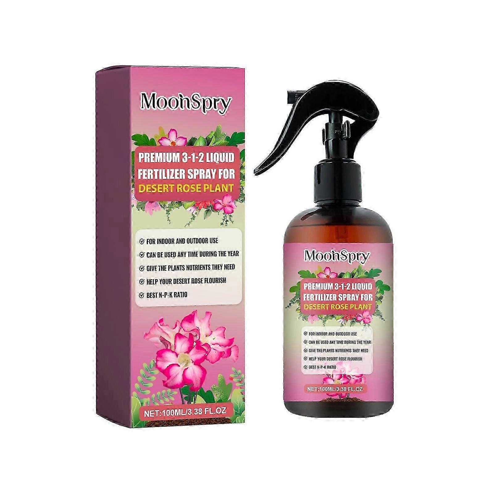 Spray d’engrais liquide Premium 3-1-2 pour la plante de rose du désert, engrais spécial pour la nutrition du sol de la rose du désert et engrais pour semis