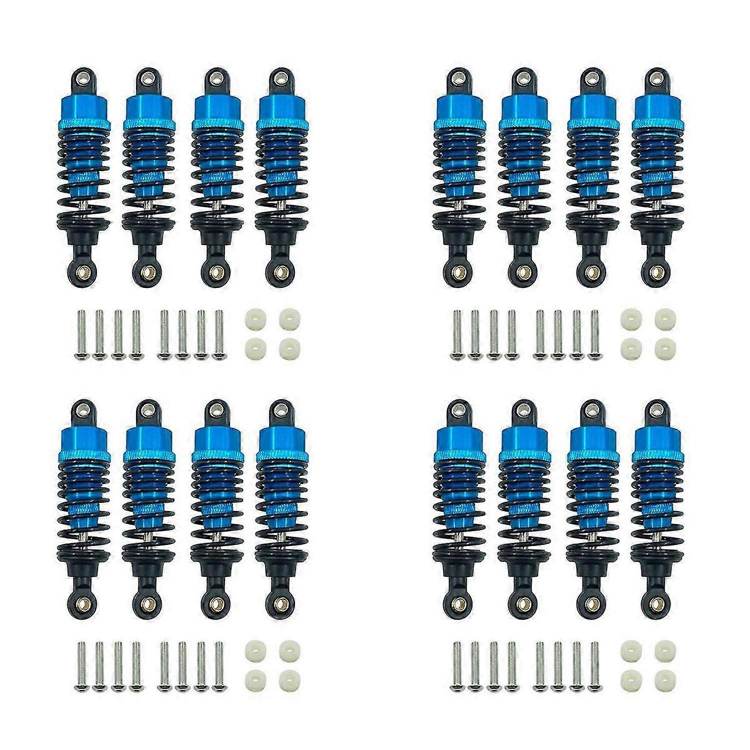 4Pcs Aluminum Alloy Shock Absorbers Damper Set for TT-01,Blue
