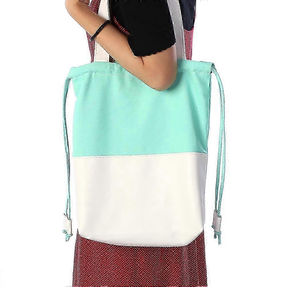 Students Canvas Shoulder Bag Handbag Drawstring Bags for Daily Use 2025