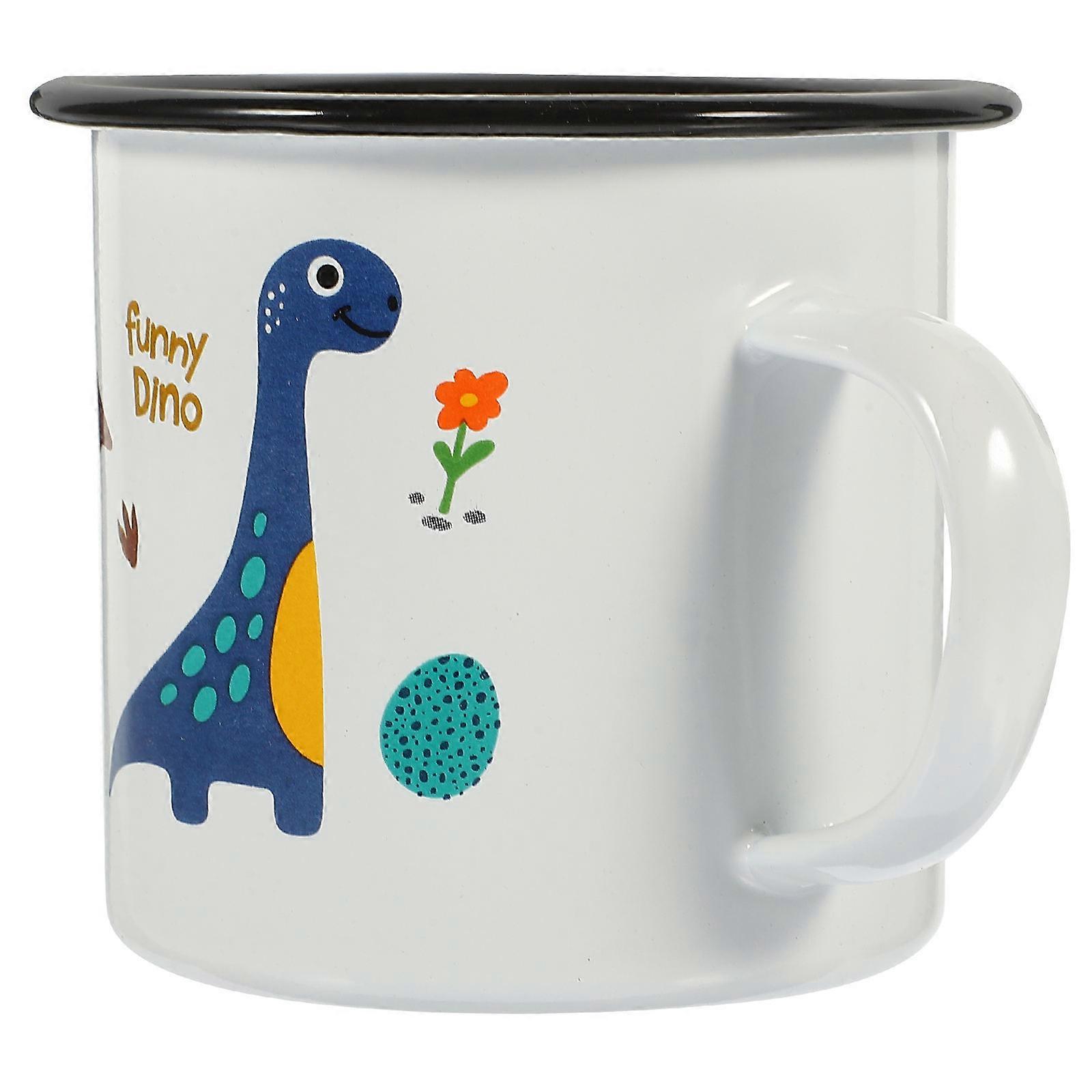 Household Cartoon Enamel Cup Enamel Mug for Multi-Functional Drinking