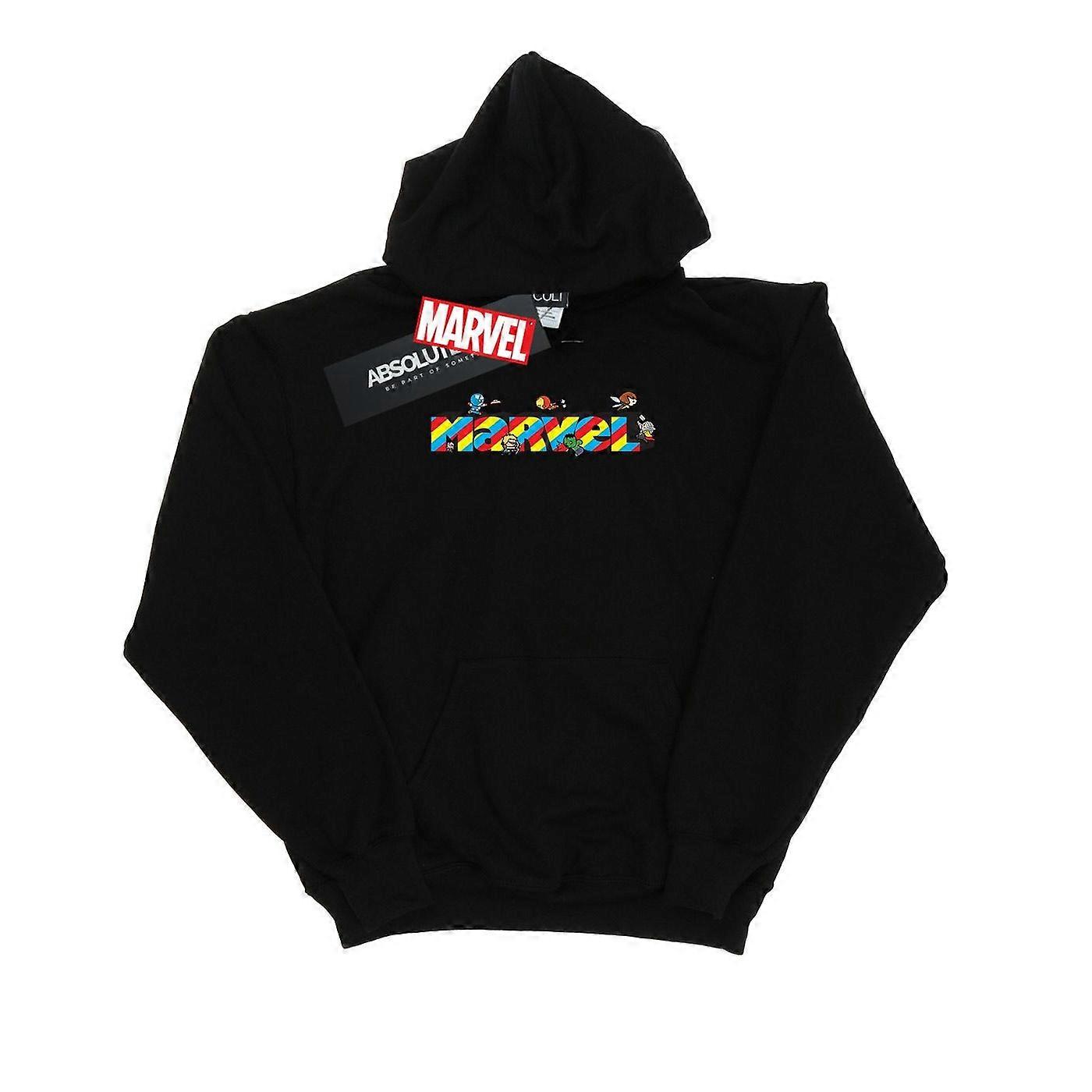 Marvel Damen/Damen Kawaii Marvel Stripes Kapuzenpullover