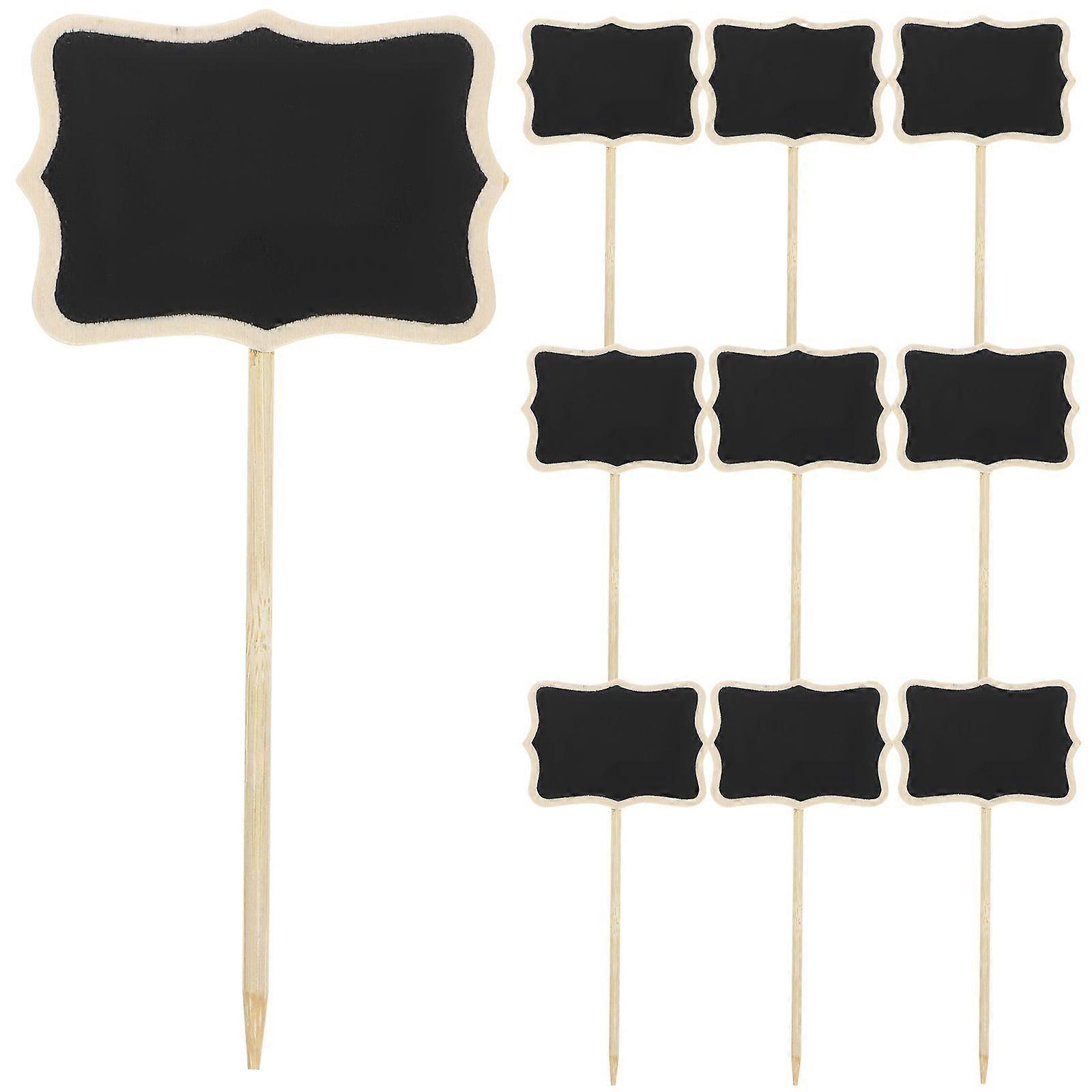 10pcs Mini Chalkboards Blackboard for Message Board Signs Chalkboard Price Tags Plant Tag Blackboard for Home and Garden