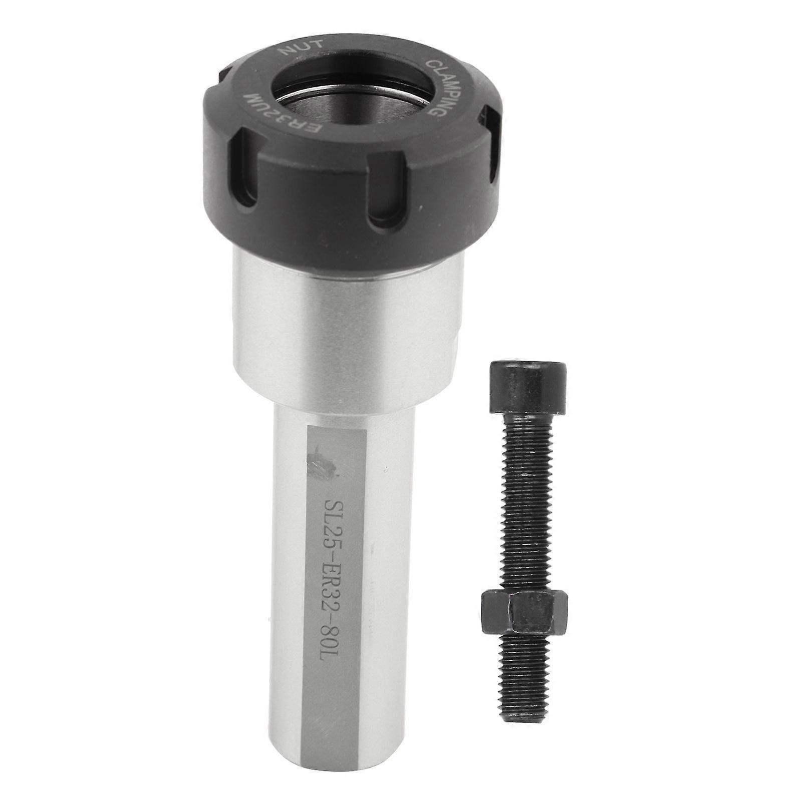 Collet Chuck Holder Straight Shank Extension Rod CNC Lathe Machine Tapping Tool SL25-ER32-80L