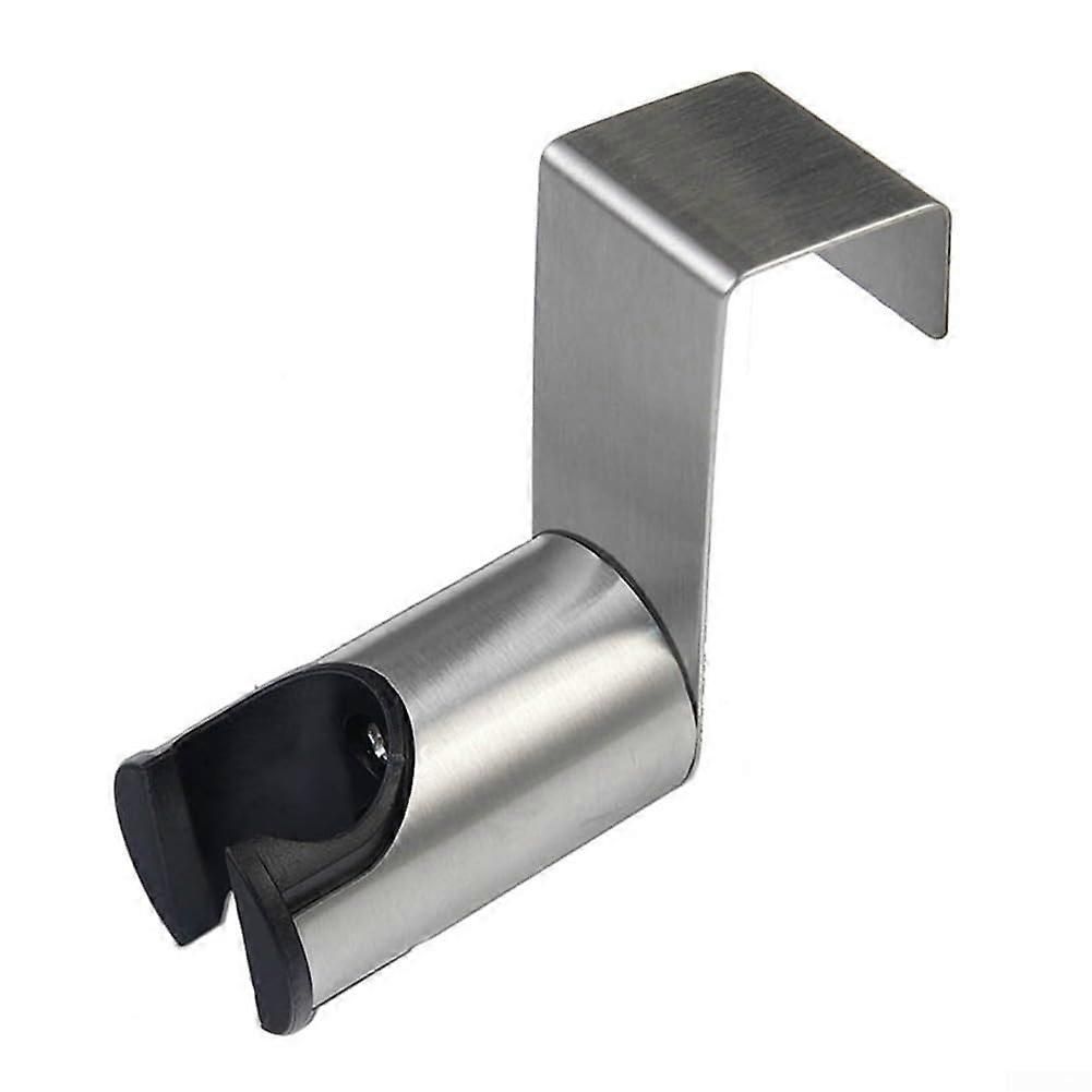 Stainless Steel Shower Head Holder Compact Design Wall Mount Universal Fit Minimalist Spaces