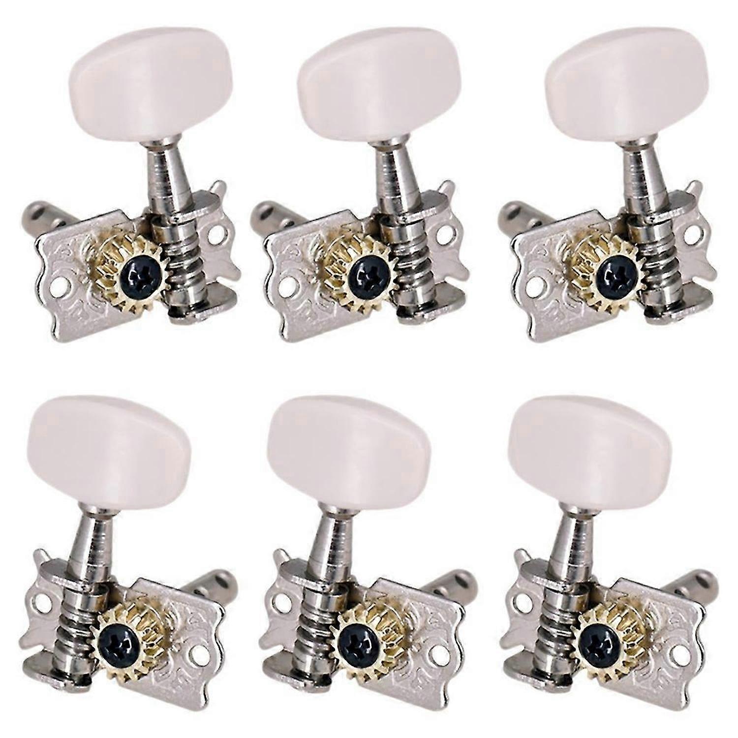 6Pcs 3R3L Guitar Tuning Pegs Open Machine Heads Acoustic Folk Guitar Tuning Peg Tuners Part