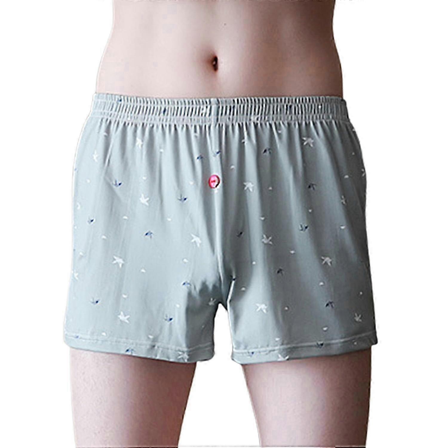 Soutong Men Stretchy Underpants Comfortable Polyester Fine Seaming Boxer Brief for Inside Wear