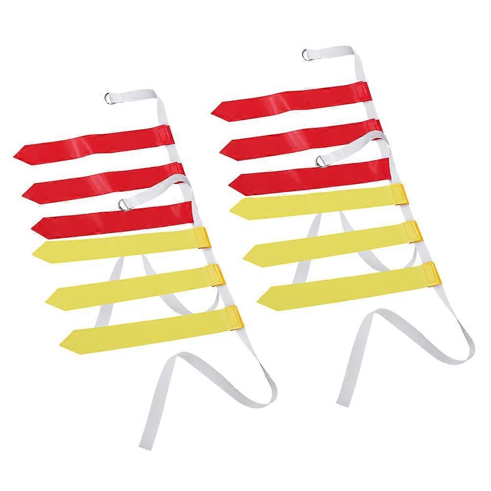 Adjustable 4Pcs Football Flag Belts Stylish Waist Flags For Teens Perfect For Various Occasions Like Parties