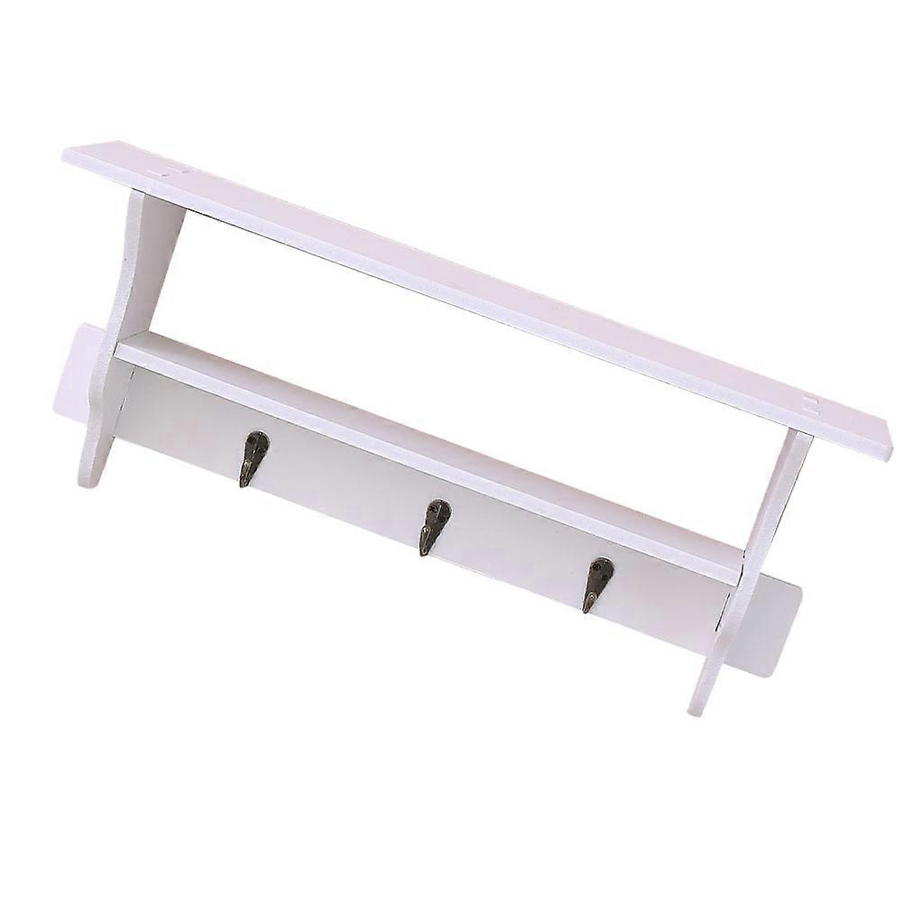 White Storage Shelf for Storage Use Practical Wall Mounted Stand