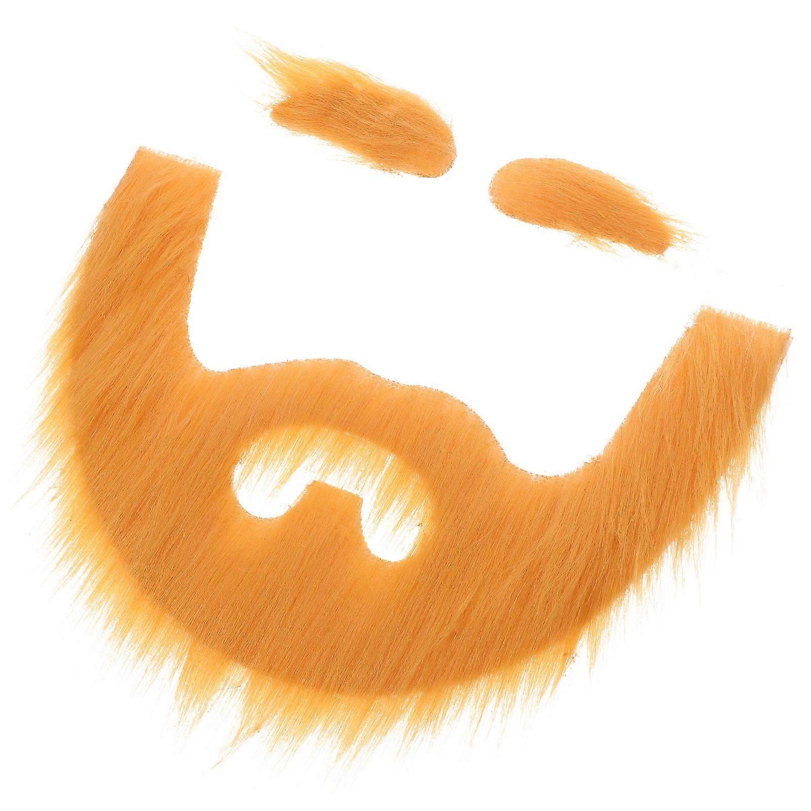 Fake Beard Simulation Cloth Mustache for Kids 5Sets Halloween Cosplay Props