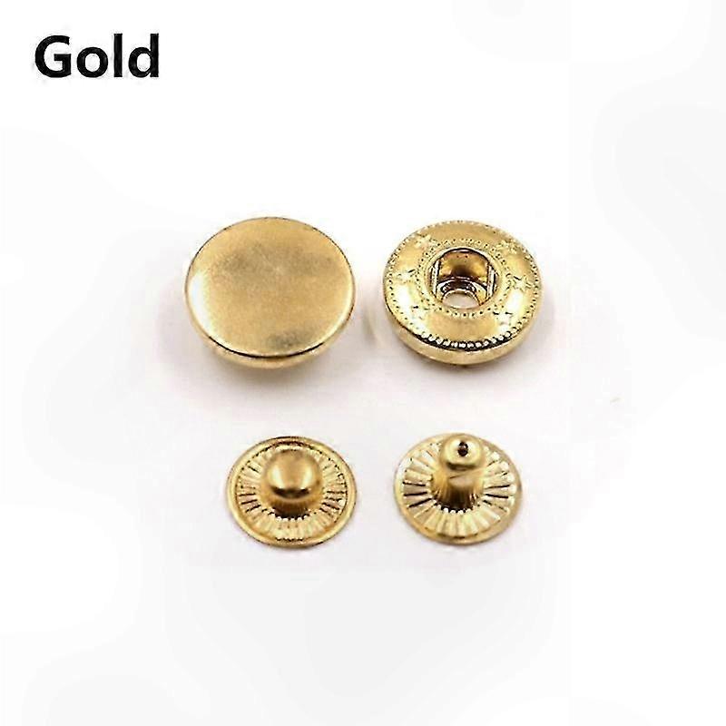 10-pack robusta tryckknappar i metall för gör-det-själv-läderhantverk och väskprojekt