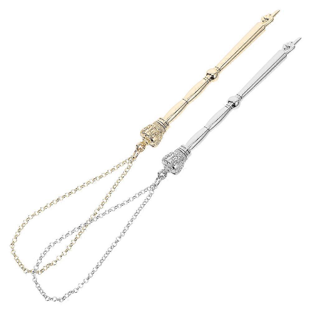 Scripture Reading Pointer Metal Tool for Bible 4Pcs with Chain