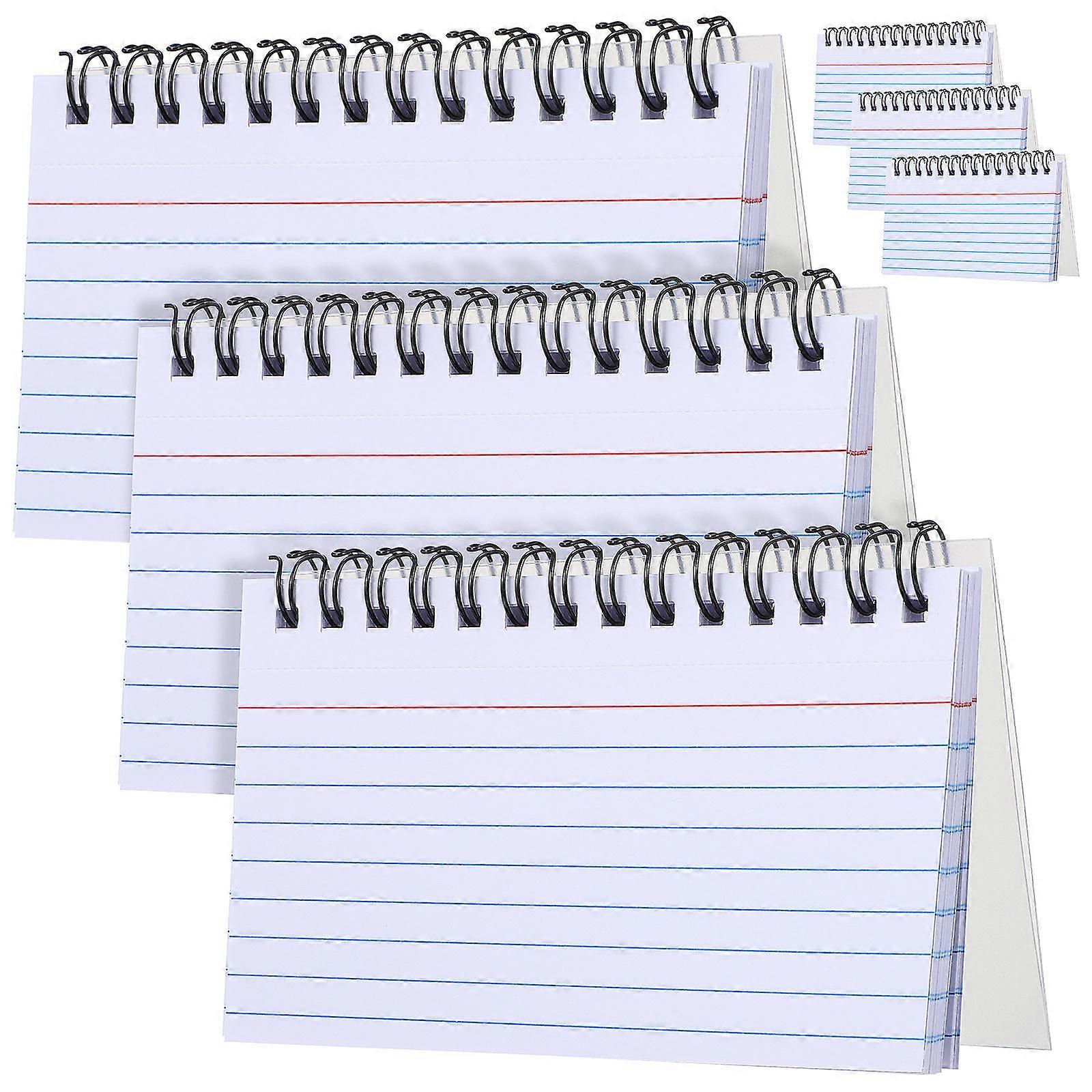 White Paper Index Cards Small Notepads for Writing Revision Cards 24Pcs