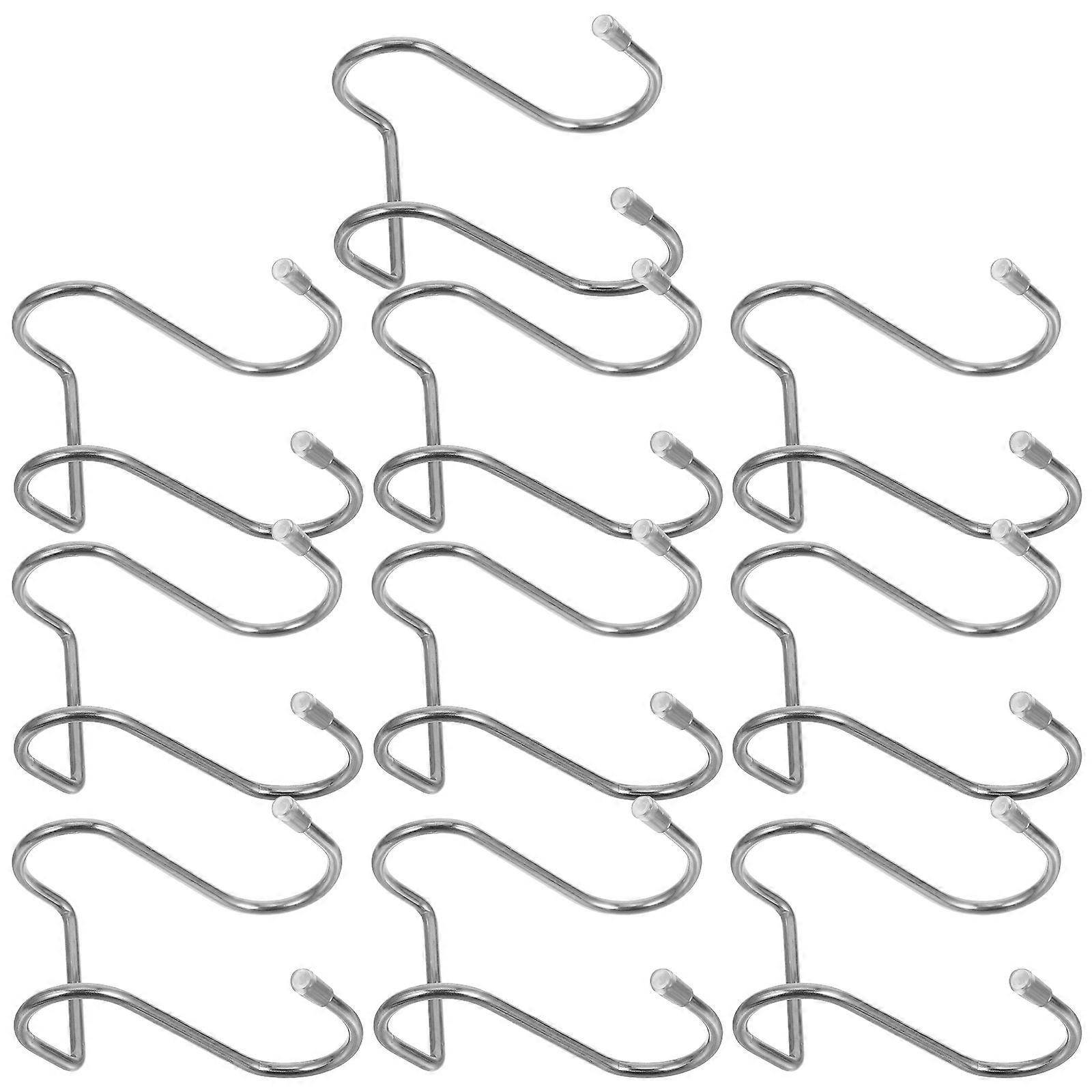 Silver Over Door Hook for Bathroom Use 40Pcs Stainless Steel Hooks