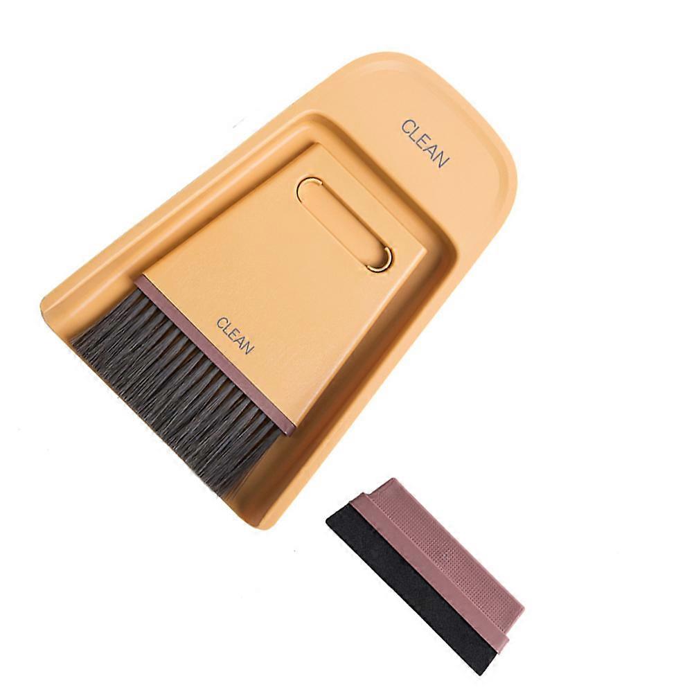 Mini Broom Dustpan Wiper Desktop Cleaning Tools For Home Office 21x4x14.5cm Effective Cleaning 2 Sets
