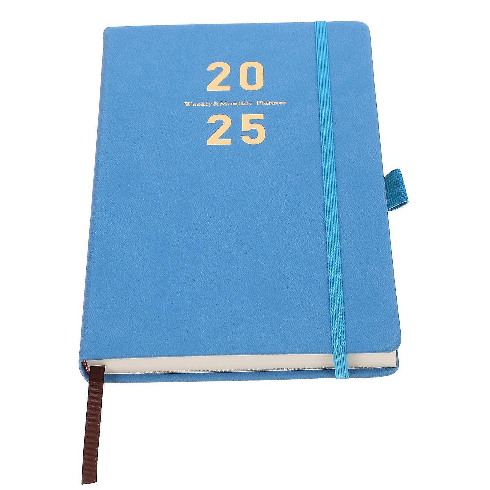 Rectangular Academic Planner 4Pcs Multi-Function Note Book For Travel Use In Blue With Material For Journaling