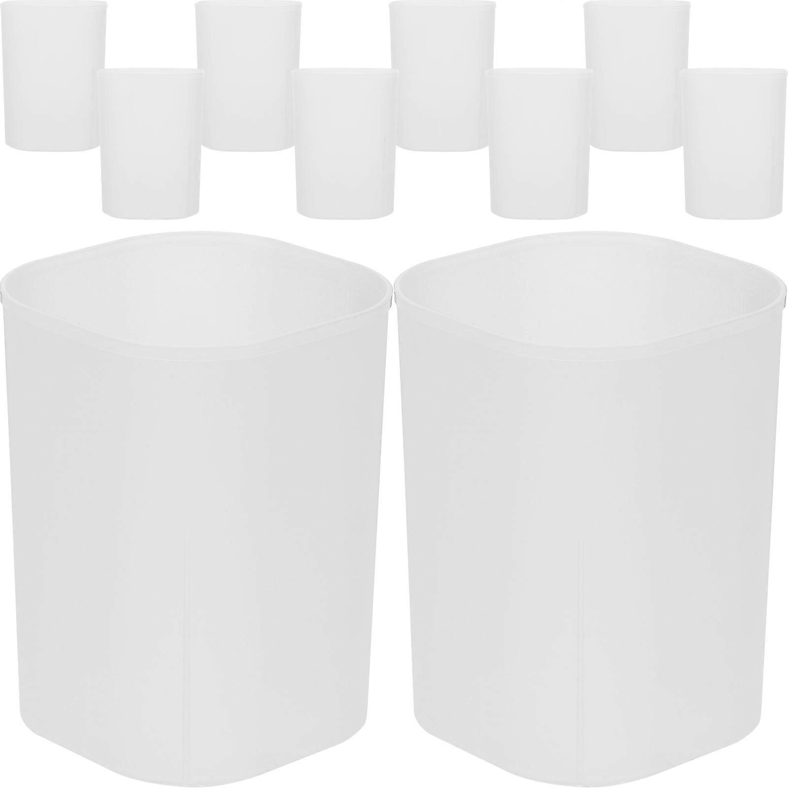 Pen Organizer Tabletop Holder for Storage Use 40Pcs White Plastic Containers
