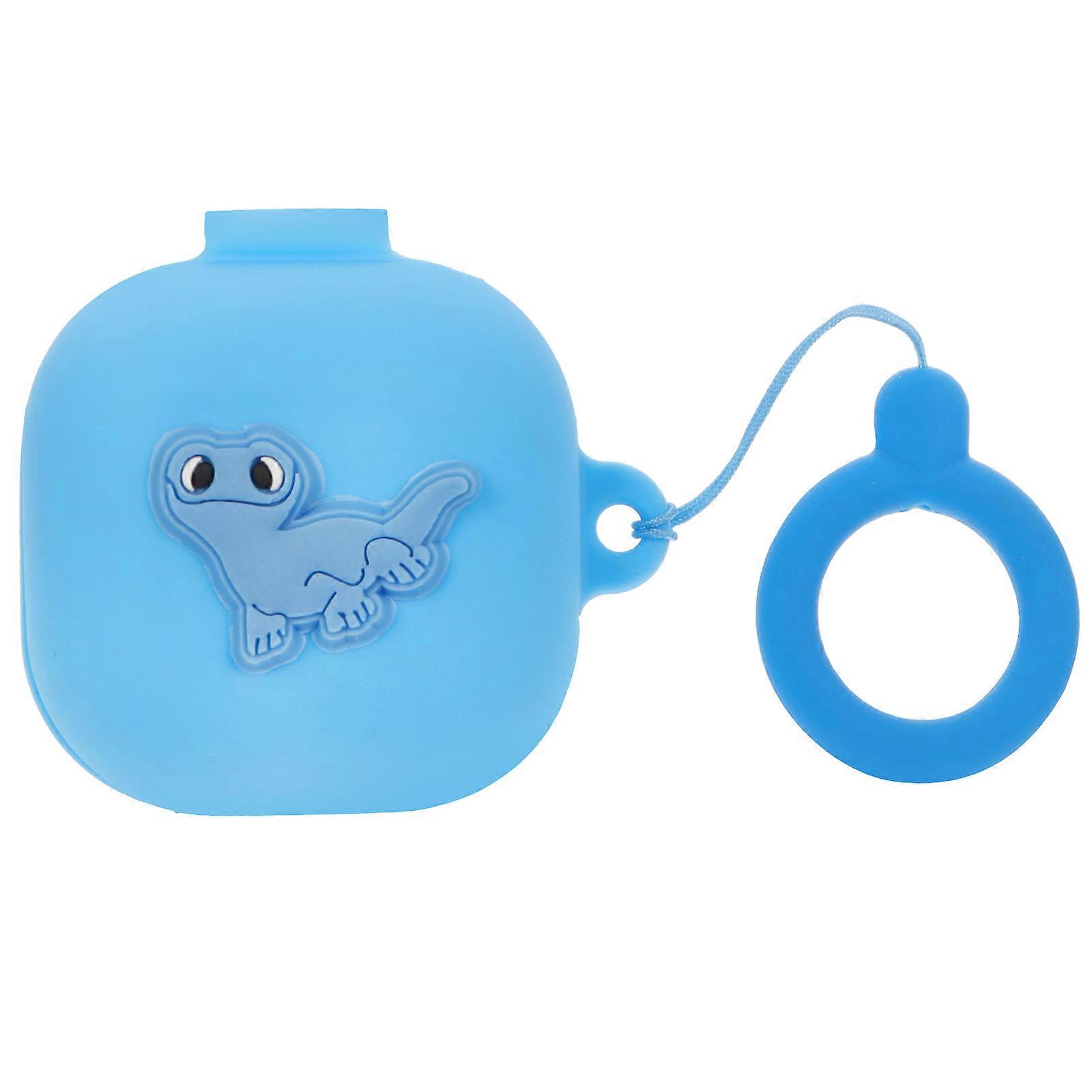 Silicone Wireless Earphone Cover Protective Case For Daily Use Outdoor Activities Shopping Lizard Pattern 1Pc
