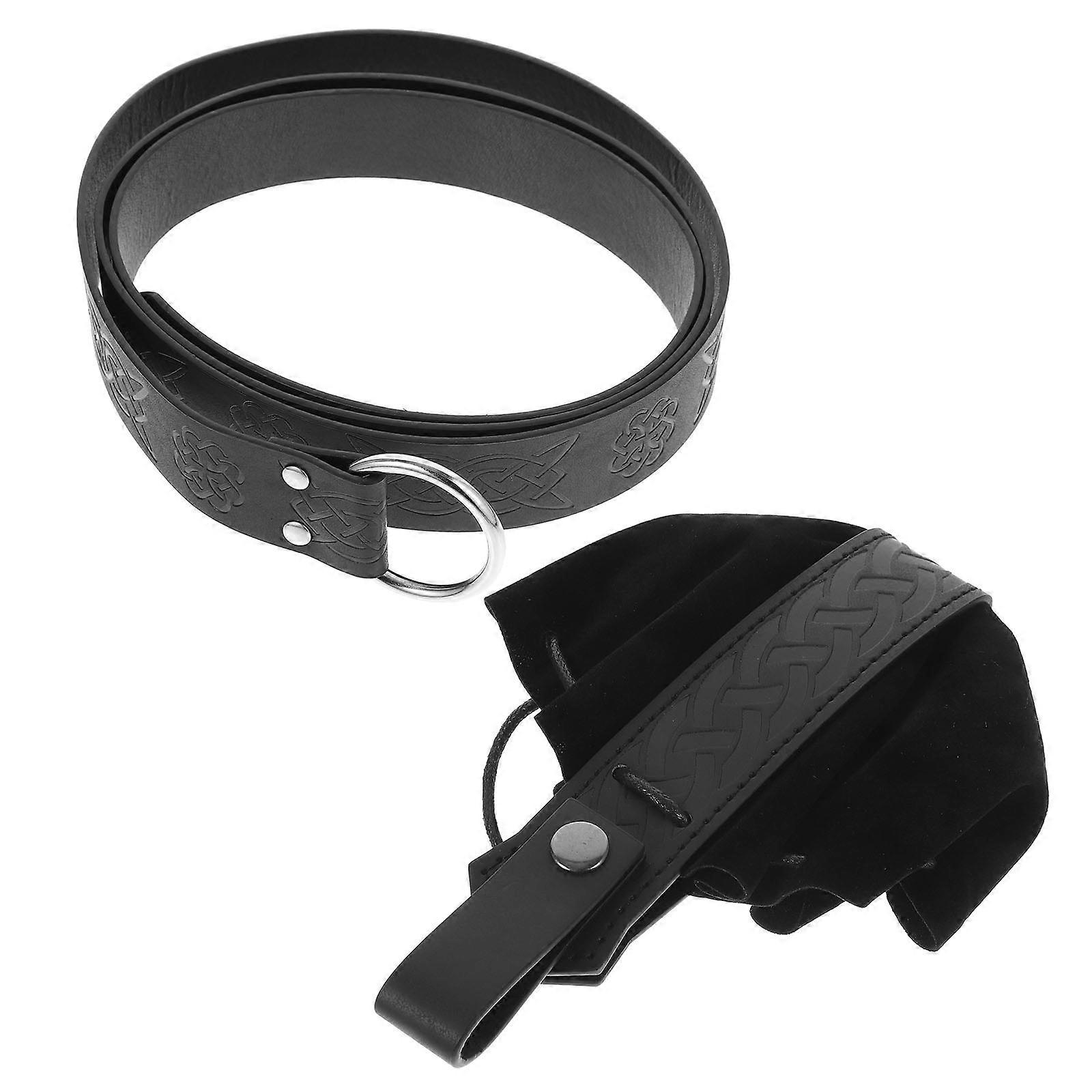 Cosplay Viking Belt Set with Pouch for Decoration Use 3Sets
