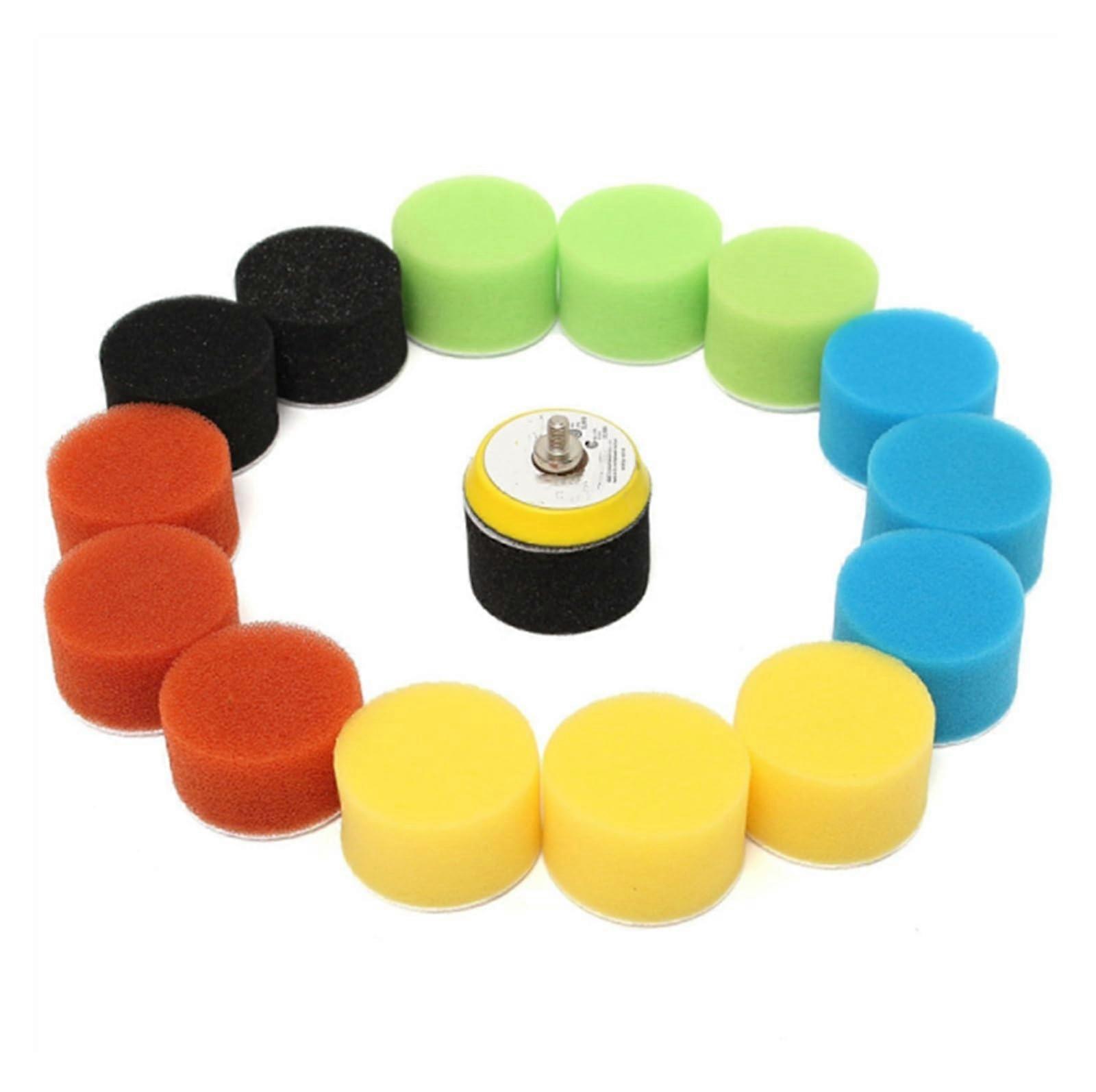 Polishing Pad 16Piece Set for Car Polisher 2 Inch 50mm Buffing Pad Kit Wax
