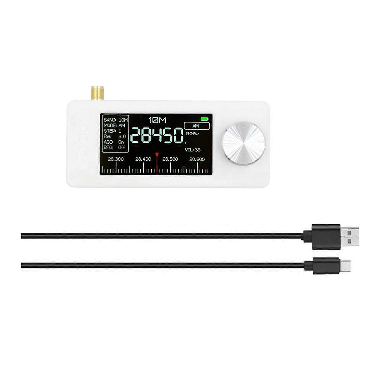 SI4732 SMA Interface Mini Loop Antenna Pocket Size Radio Receiver Mini Radio LSB USB AM FM Radio