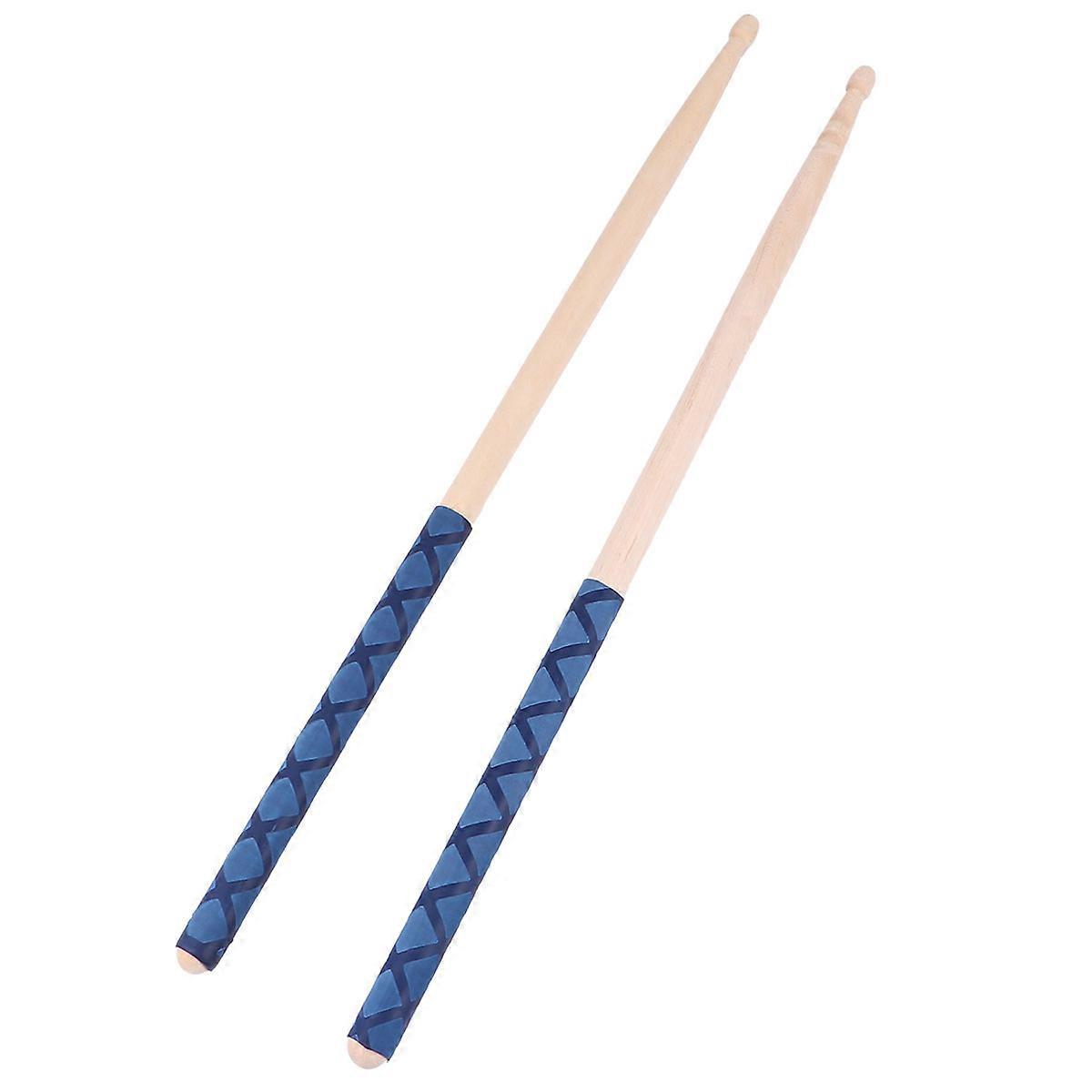 Percussion Drumsticks Maple Wood for Everyday Practice and Cafes Blue with Bag 2 Pairs