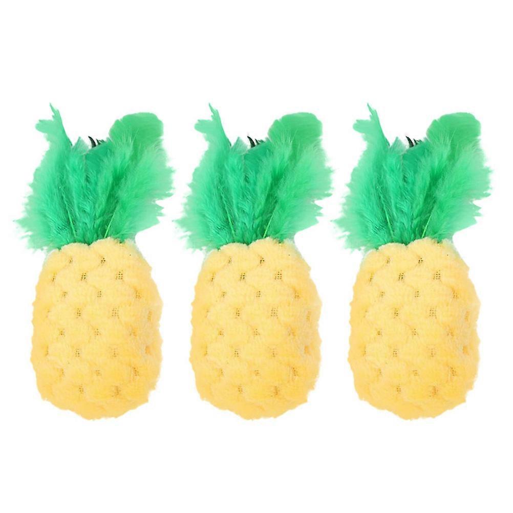 Pet Pineapple Toy Adorable Simulation Pineapple Doll for Playing 9Pcs