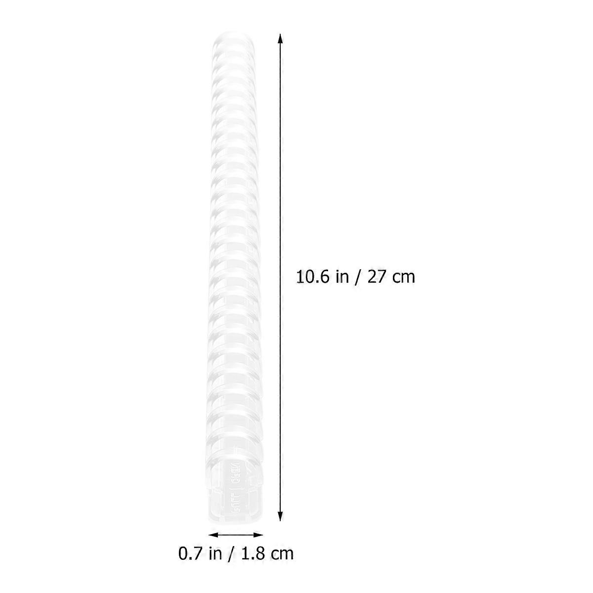 10Pcs B5 26-Hole Plastic Binder For Stationery And Office Applications With Document Storage Functionality In Transparent Style