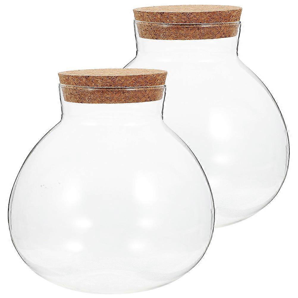 Transparent Glass Ecological Bottle for Storage Use 8 Pieces