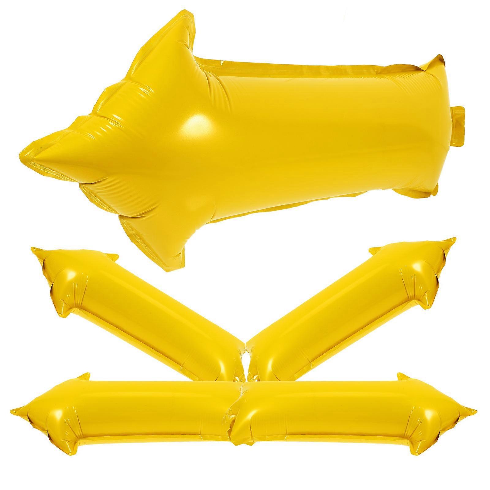 10 Pcs Yellow Foil Arrow Shaped Balloons For Festive Atmosphere And Party Decoration Activities