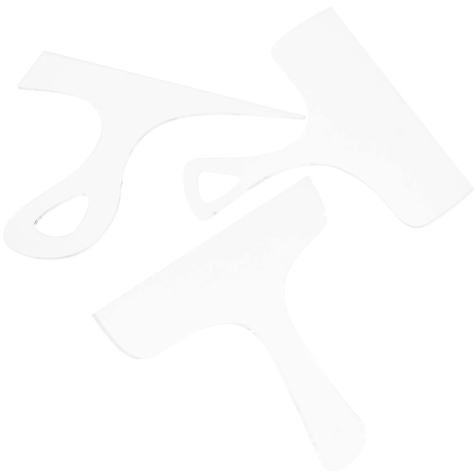 Cutting Handle Template For Kitchen Use 12Pcs Acrylic Reusable Practical Cutting Guide For Home Users And Professional Chefs