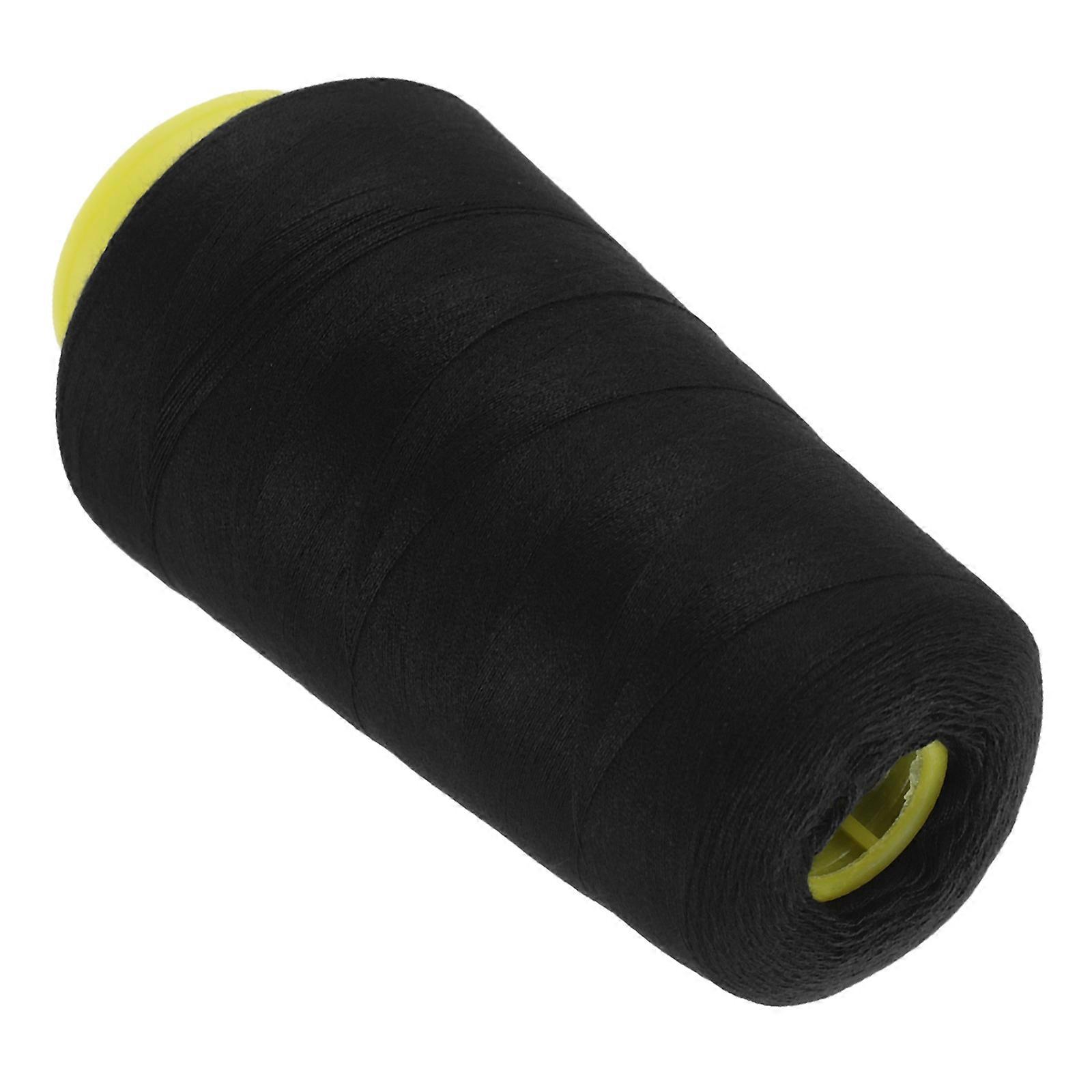 Quilting Thread for Home Sewing 2Pcs Black Overlock Sewing Thread Spools