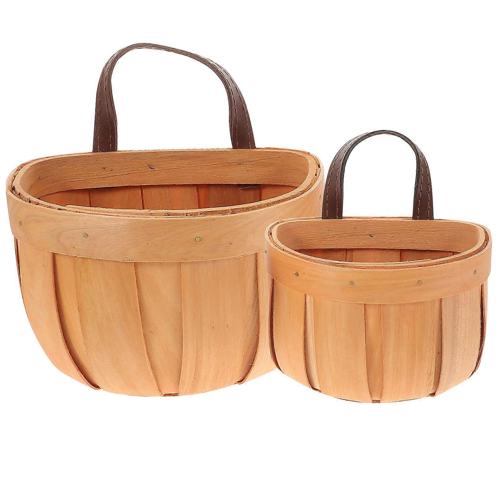 Hanging Basket Storage For Fruit And Vegetable Organization In Bohemian Style Perfect For Home Decoration 2Pcs