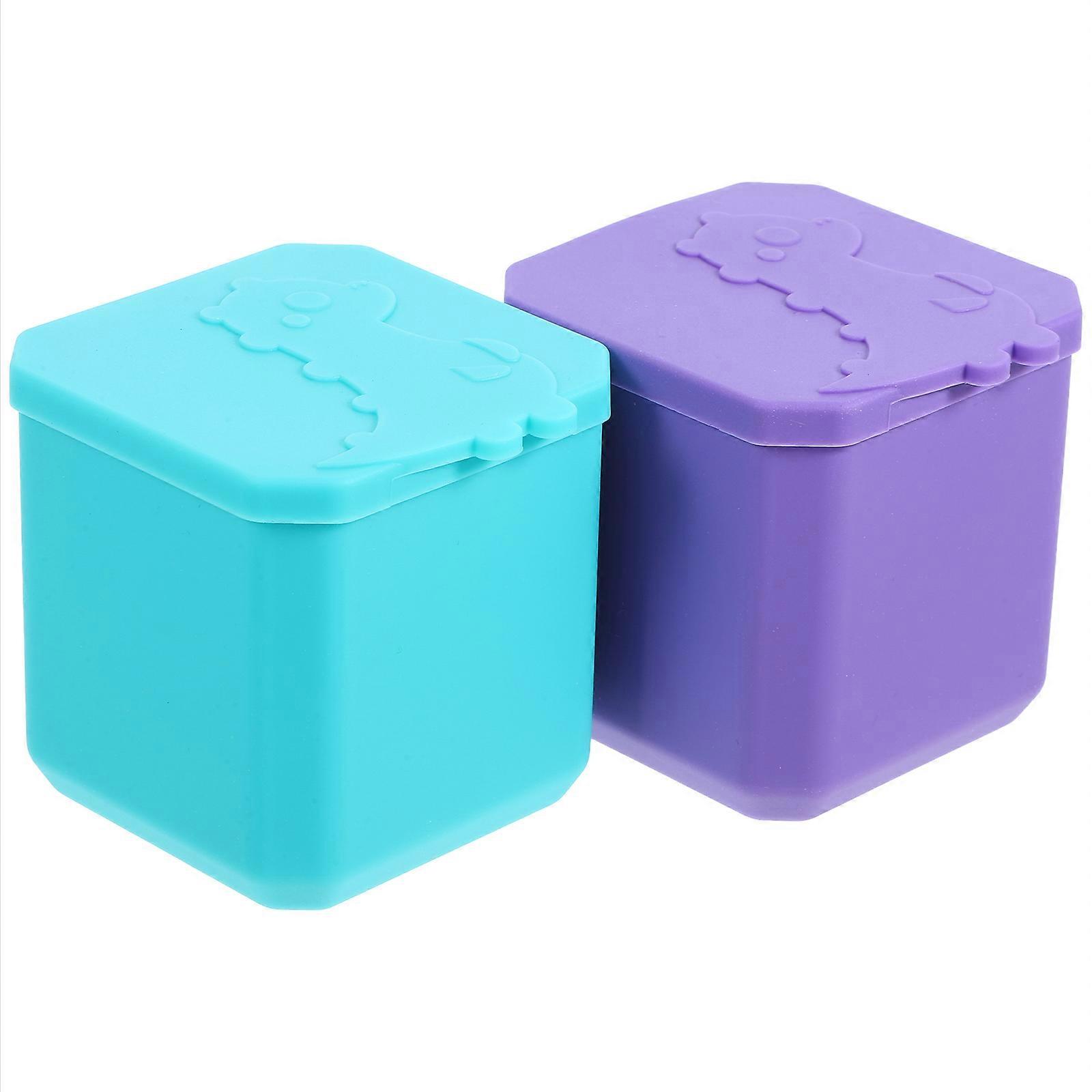 Silicone Salad Dressing Cups for Picnic and Camping 6Pcs Assorted Colors