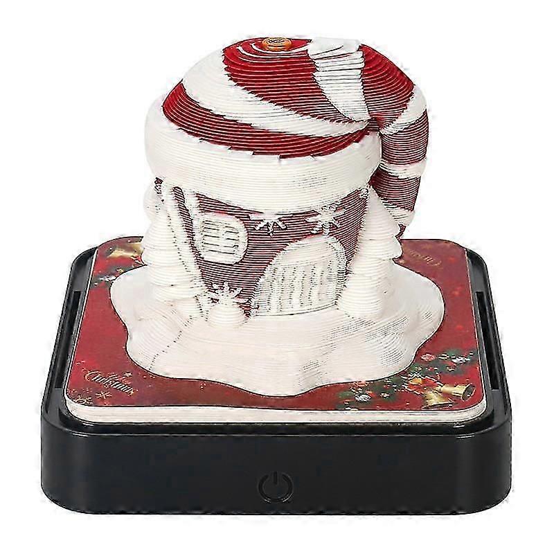 2026 Calendar with LED Light Paper Carving 3D Desktop Decoration Ornament