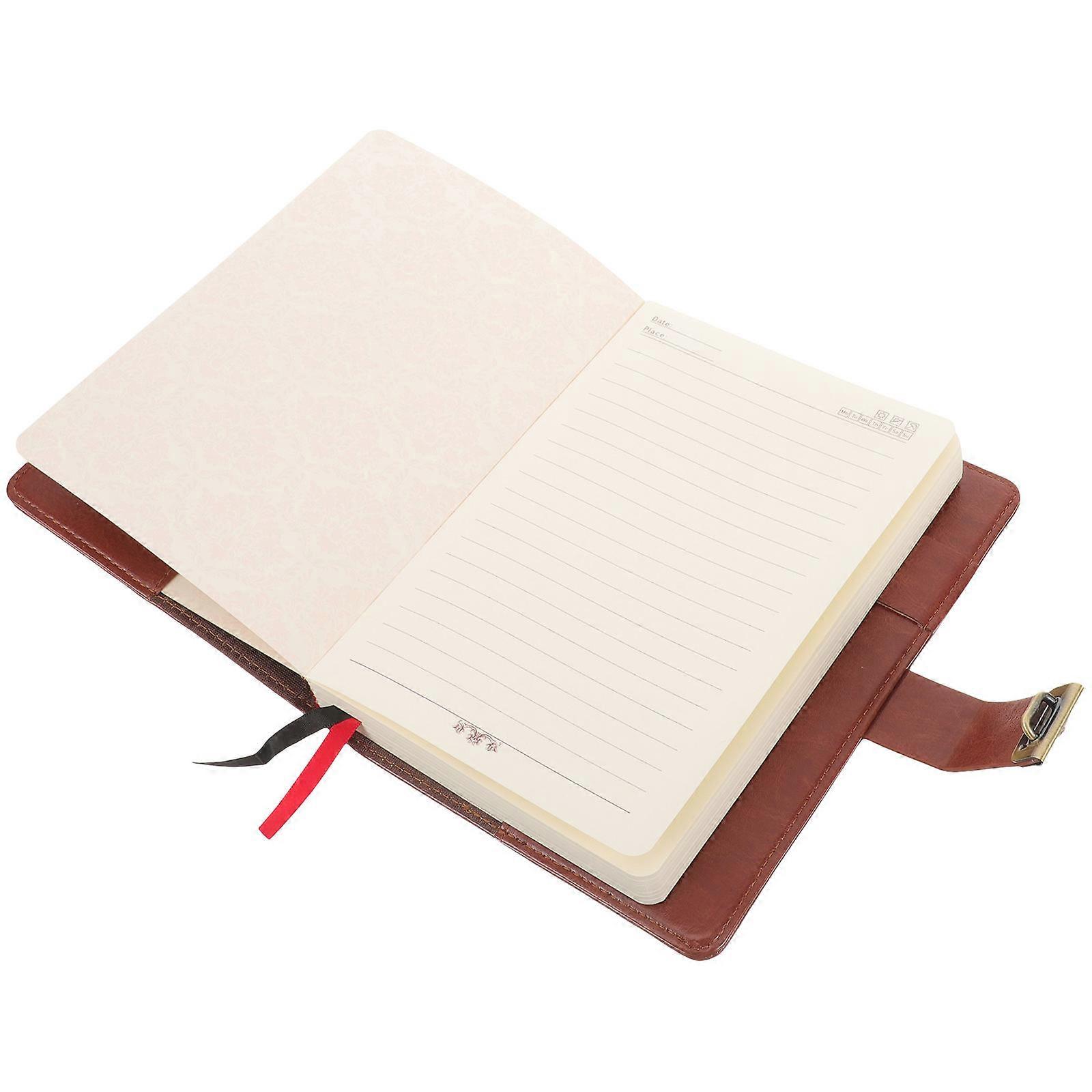 Notebook Multi-Function Notebook for Daily Writing with 4Pcs Brown Set