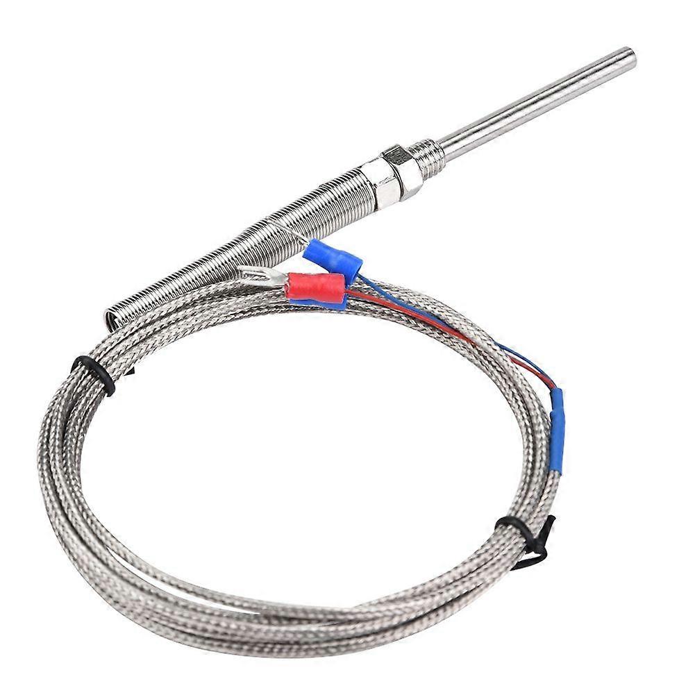 M8 Thread PT100 Platinum Resistor Thermocouple 50mm Probe Temperature Sensor Wire 0-400 (2 m)