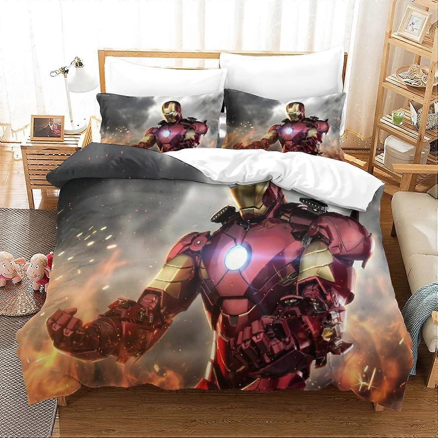 xzz629 Duvet Cover Iron Man Movie Poster Duvet Cover 140X200CM