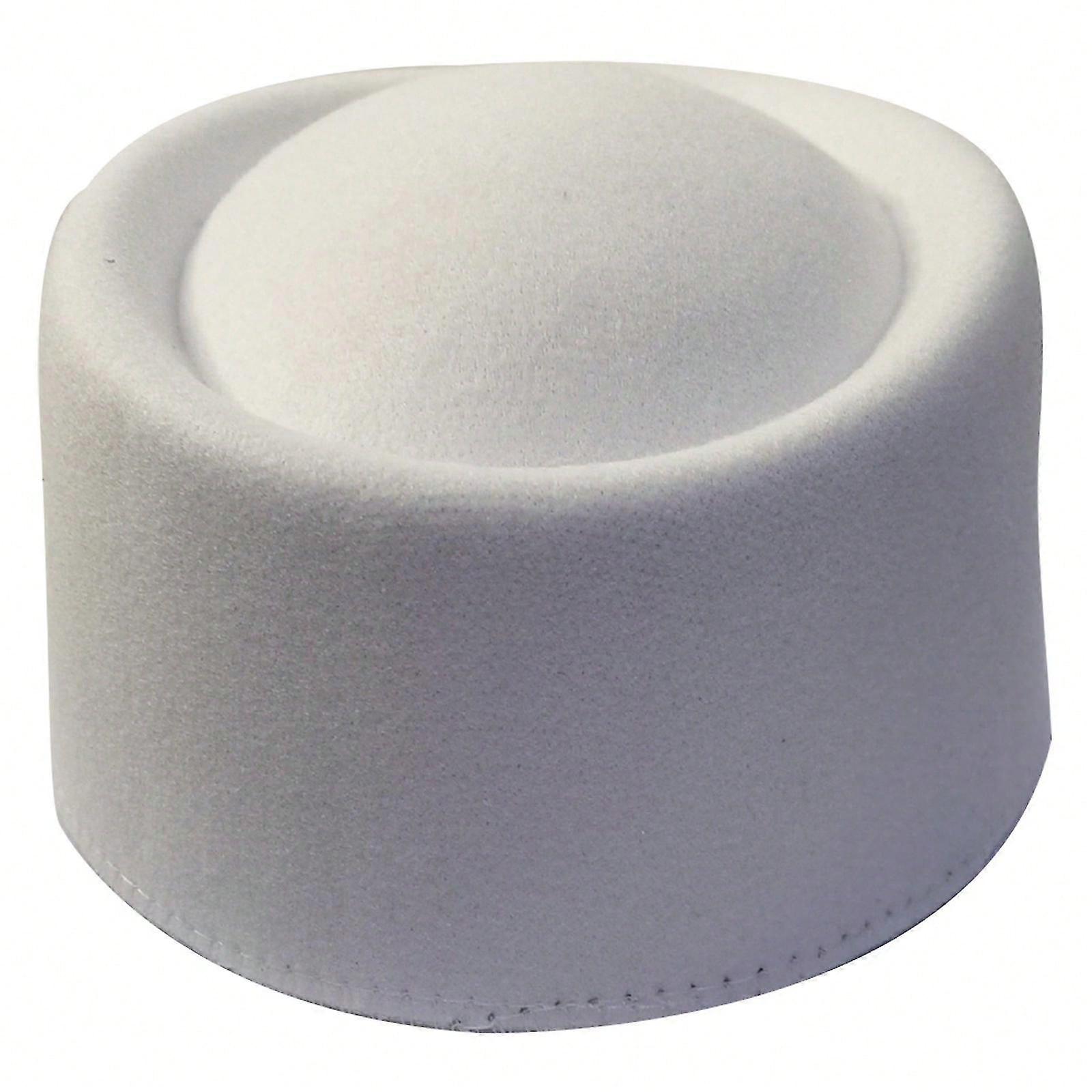 Millinery Fedoras Top Hat Fascinator Base Dress Up Top Hat for Stewardess Air Hostesses Casual Hat Multiple Color  Gray