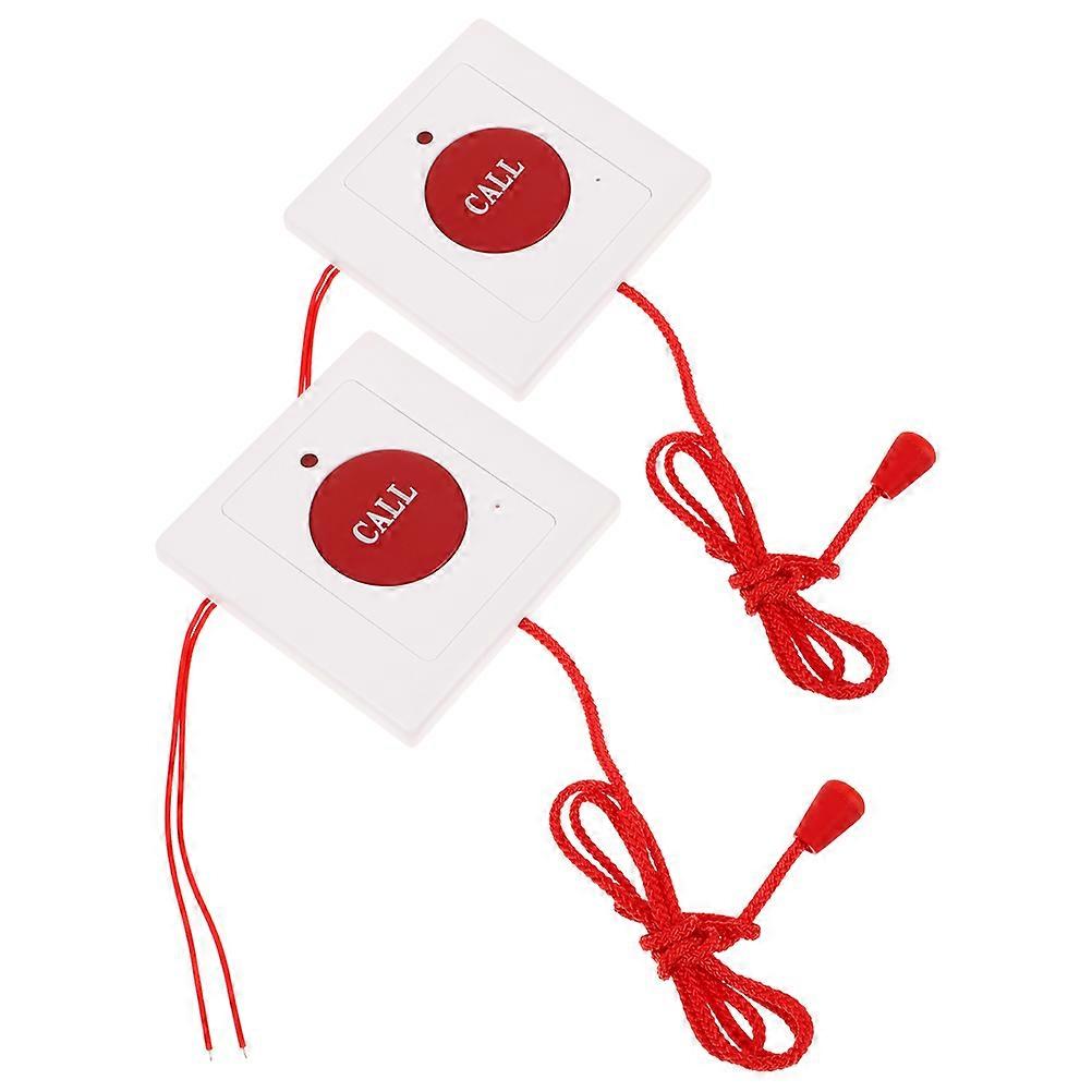 Button for Elderly Emergency Call 2Pcs Plastic Wall Mounted