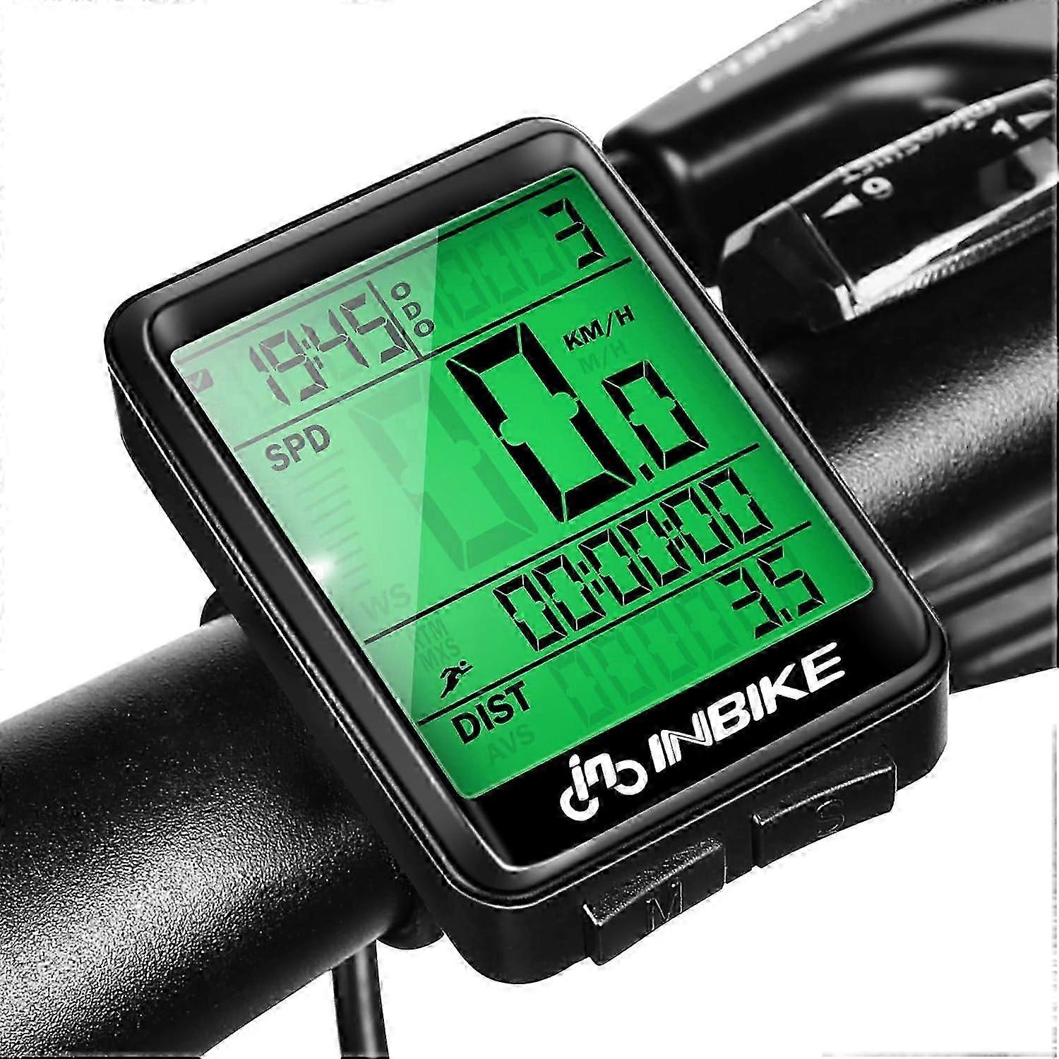 Bike Computer Wireless Speed Sensor LCD Backlight Display Multifunctional Bike Computer Bicycle Accessories Cycling